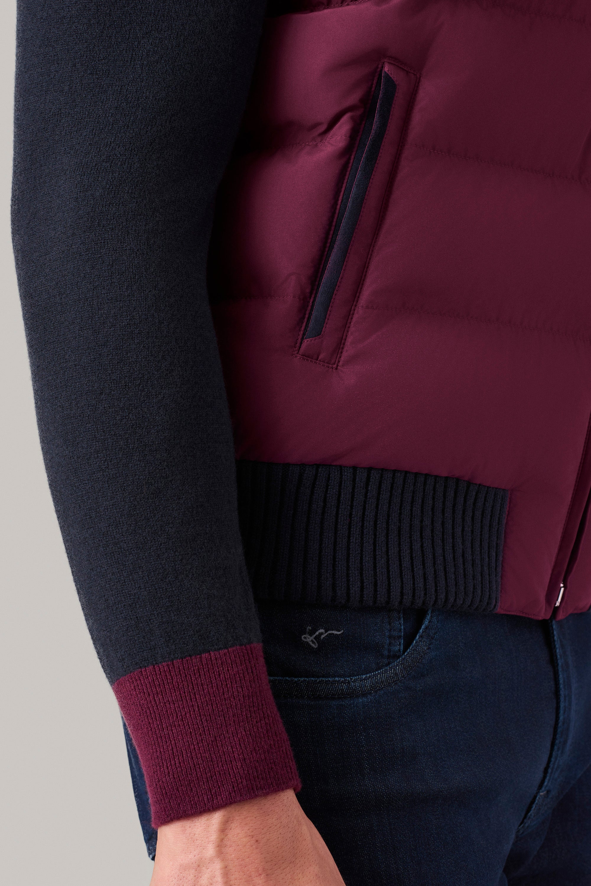 Gilet COURCHEVEL en silk nylon ultra-light