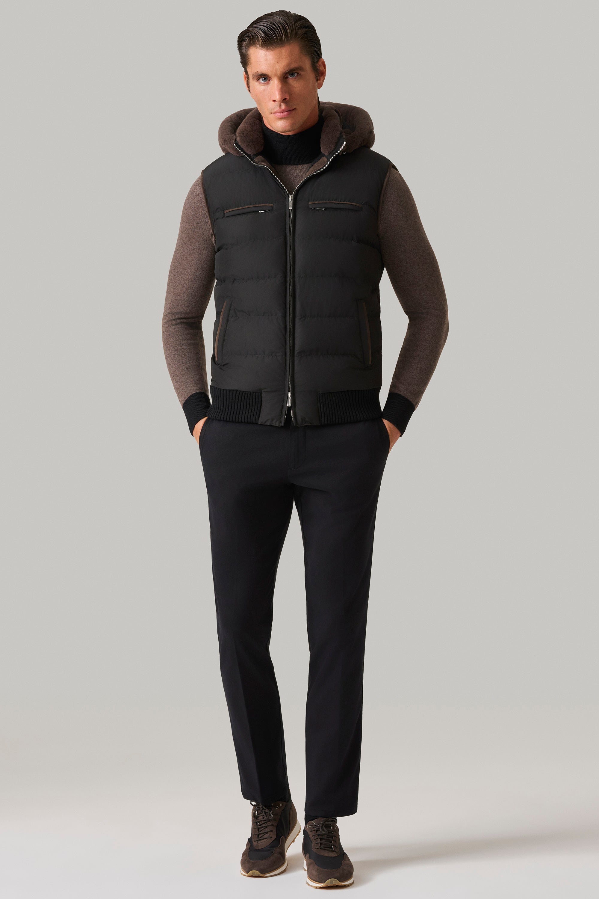 Gilet COURCHEVEL en silk nylon ultra-light