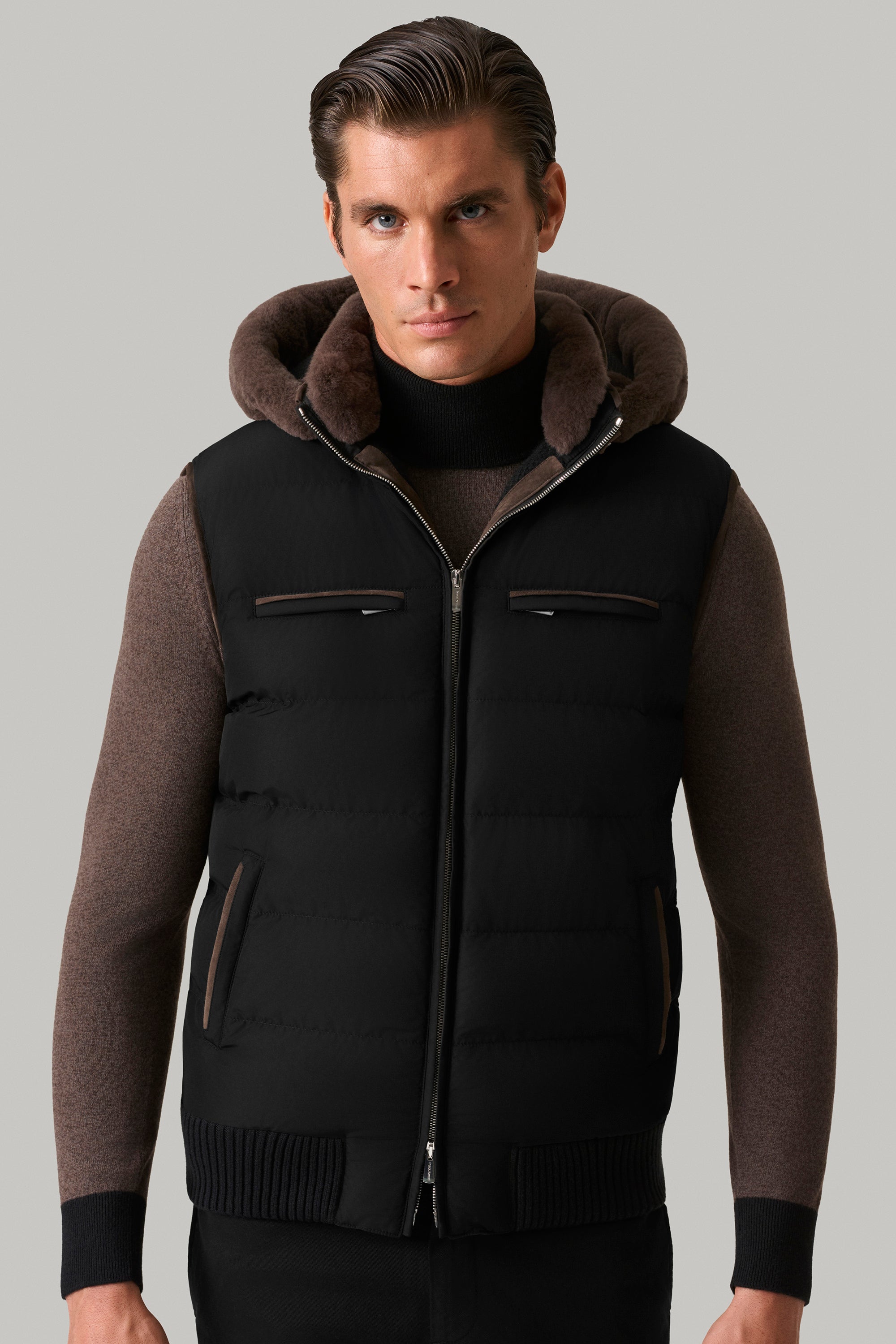 Gilet COURCHEVEL en silk nylon ultra-light