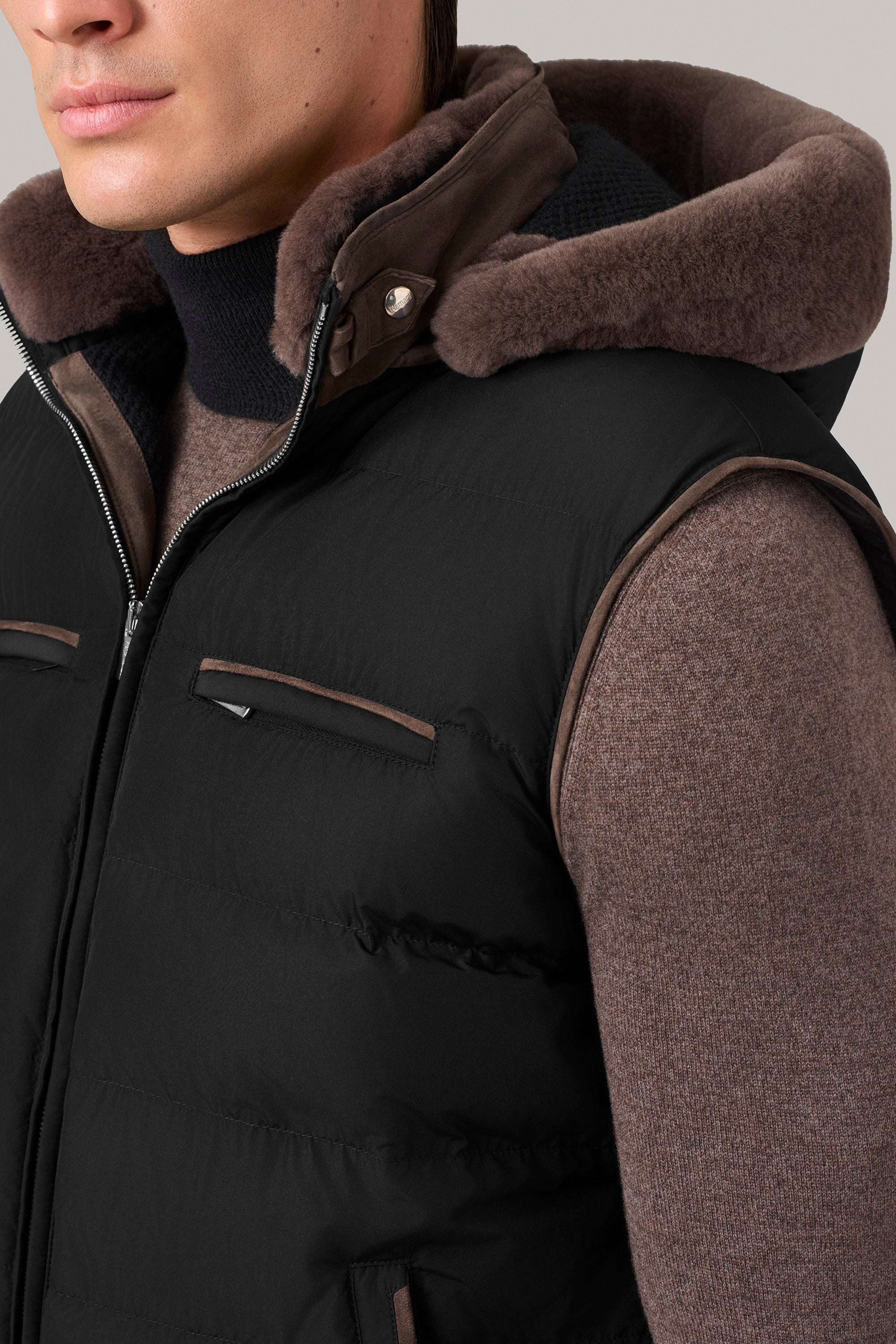 Gilet COURCHEVEL en silk nylon ultra-light