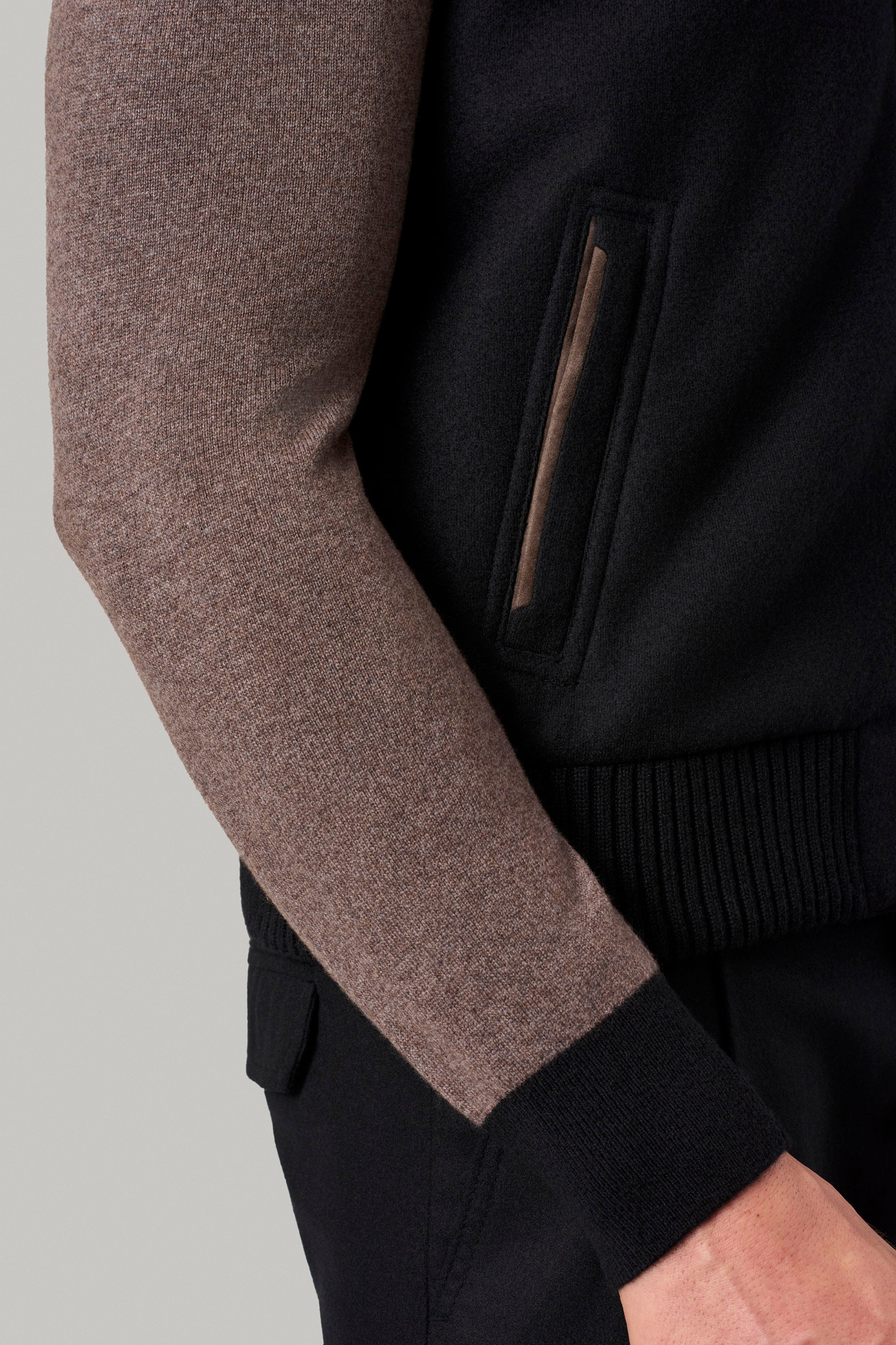 Gilet ELVIS en cachemire felt et vison