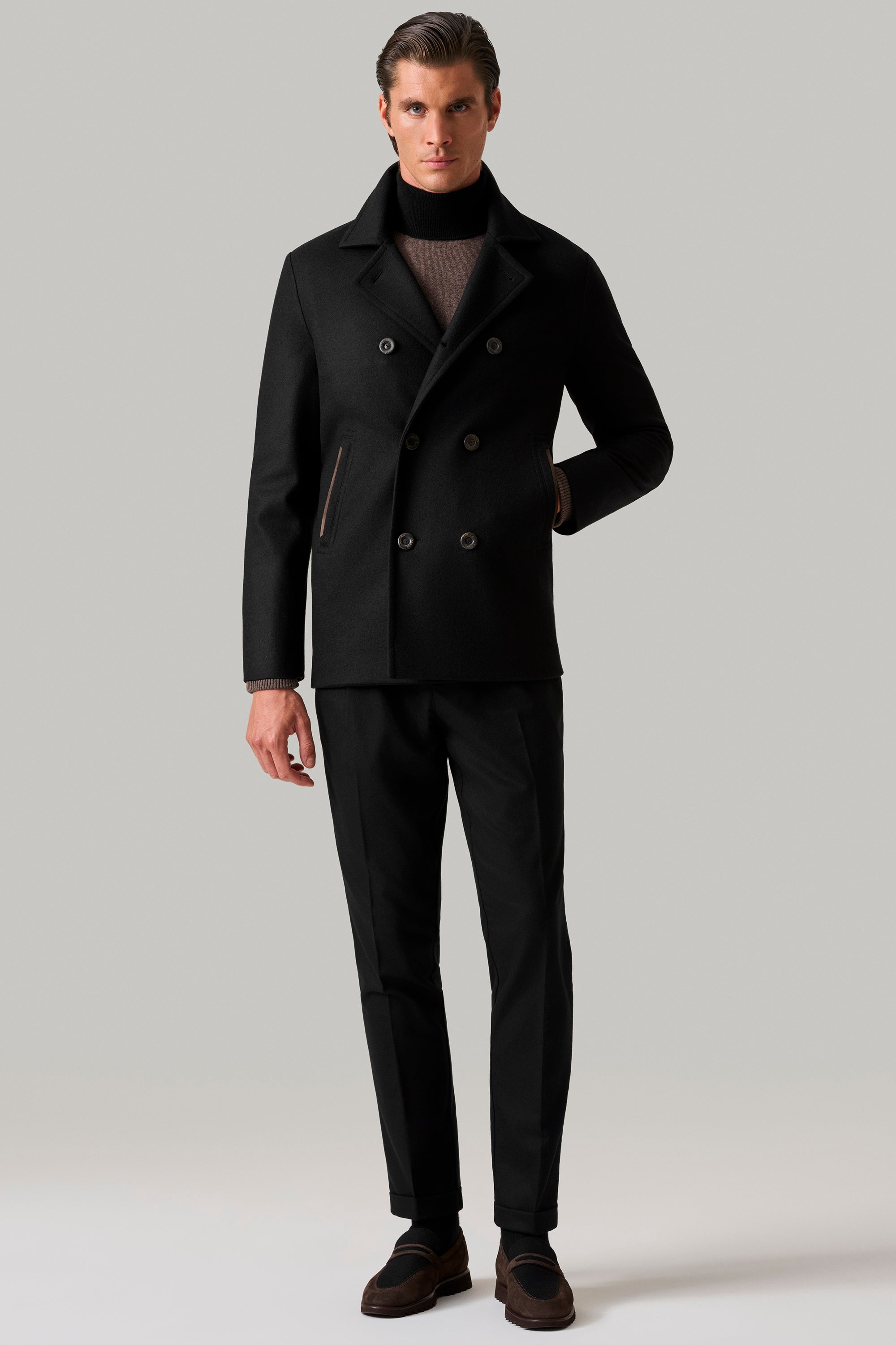 Ultimum Cashmere® felt pea coat