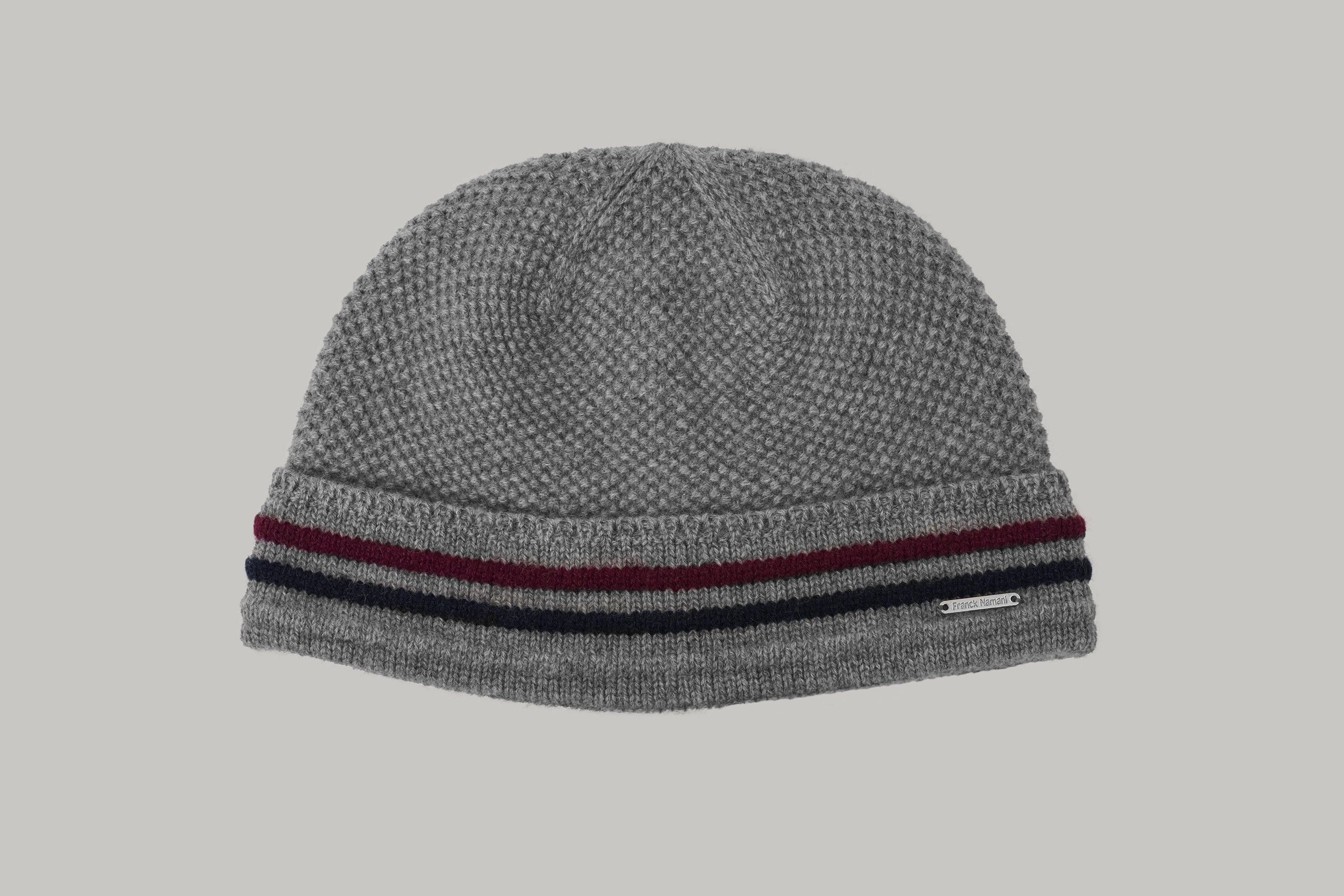 Ultimum cashmere® beanie with contrasting striped bands