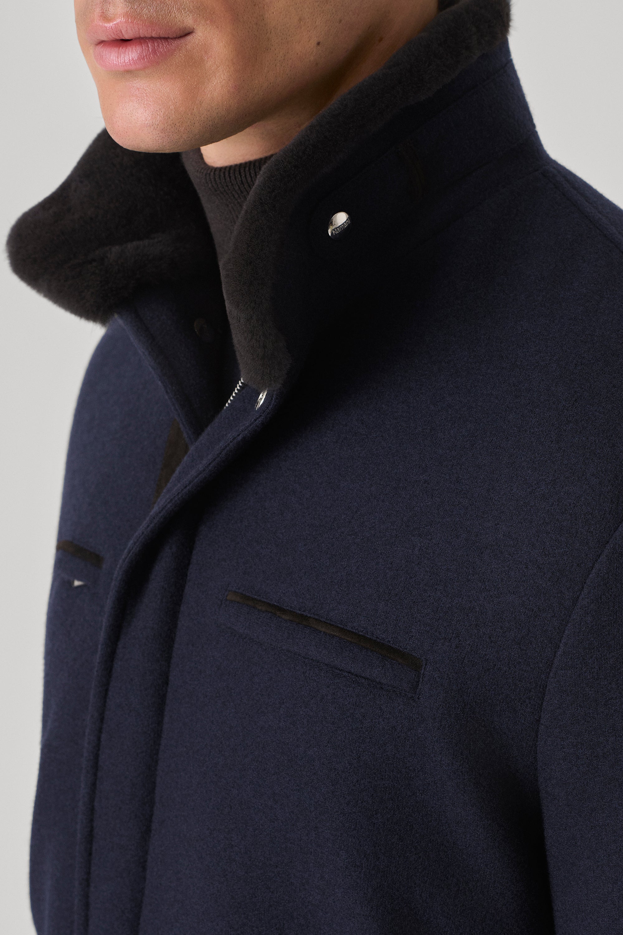 Parka Austin en ultimum cachemire felt et vison