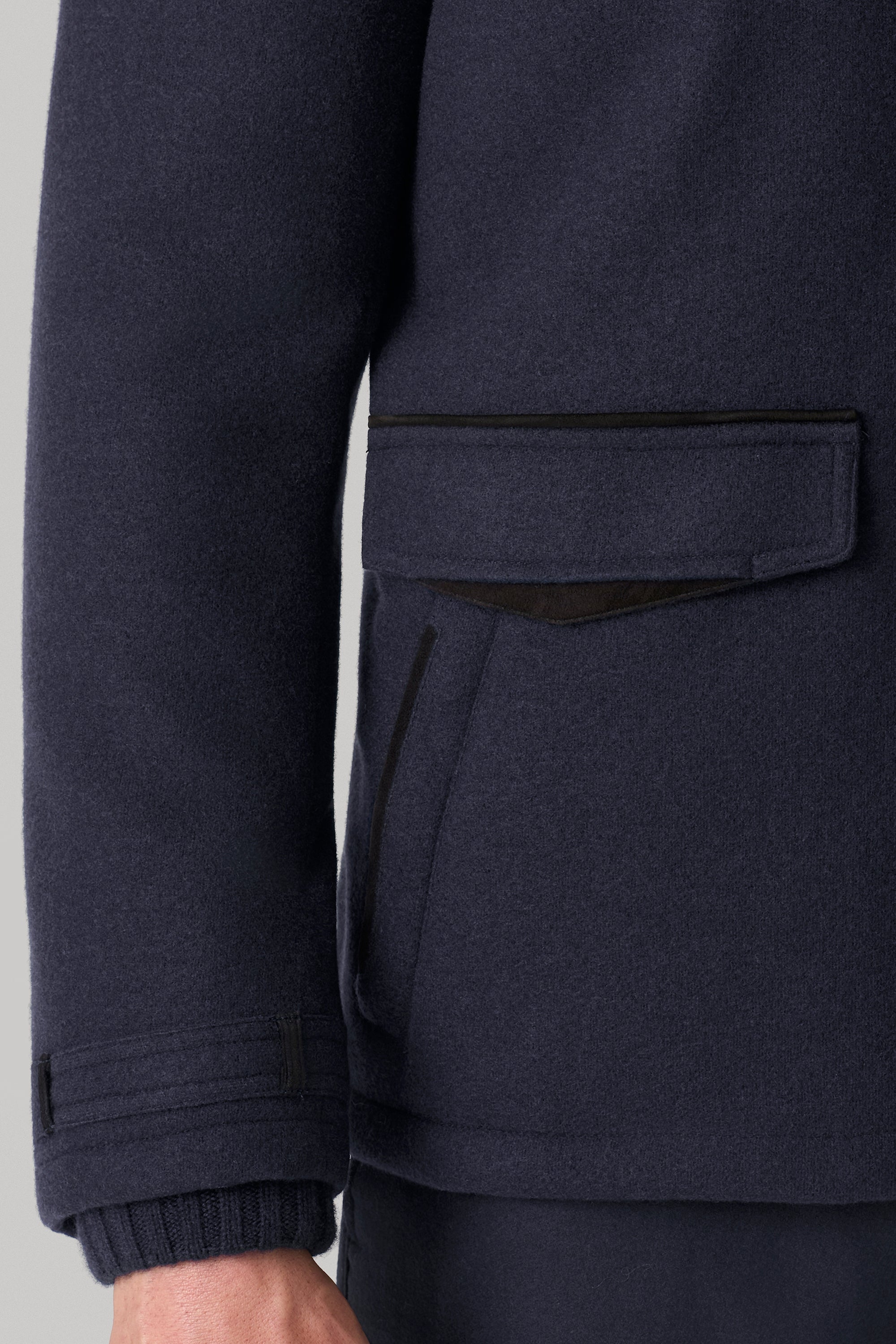 Parka Austin en ultimum cachemire felt et vison