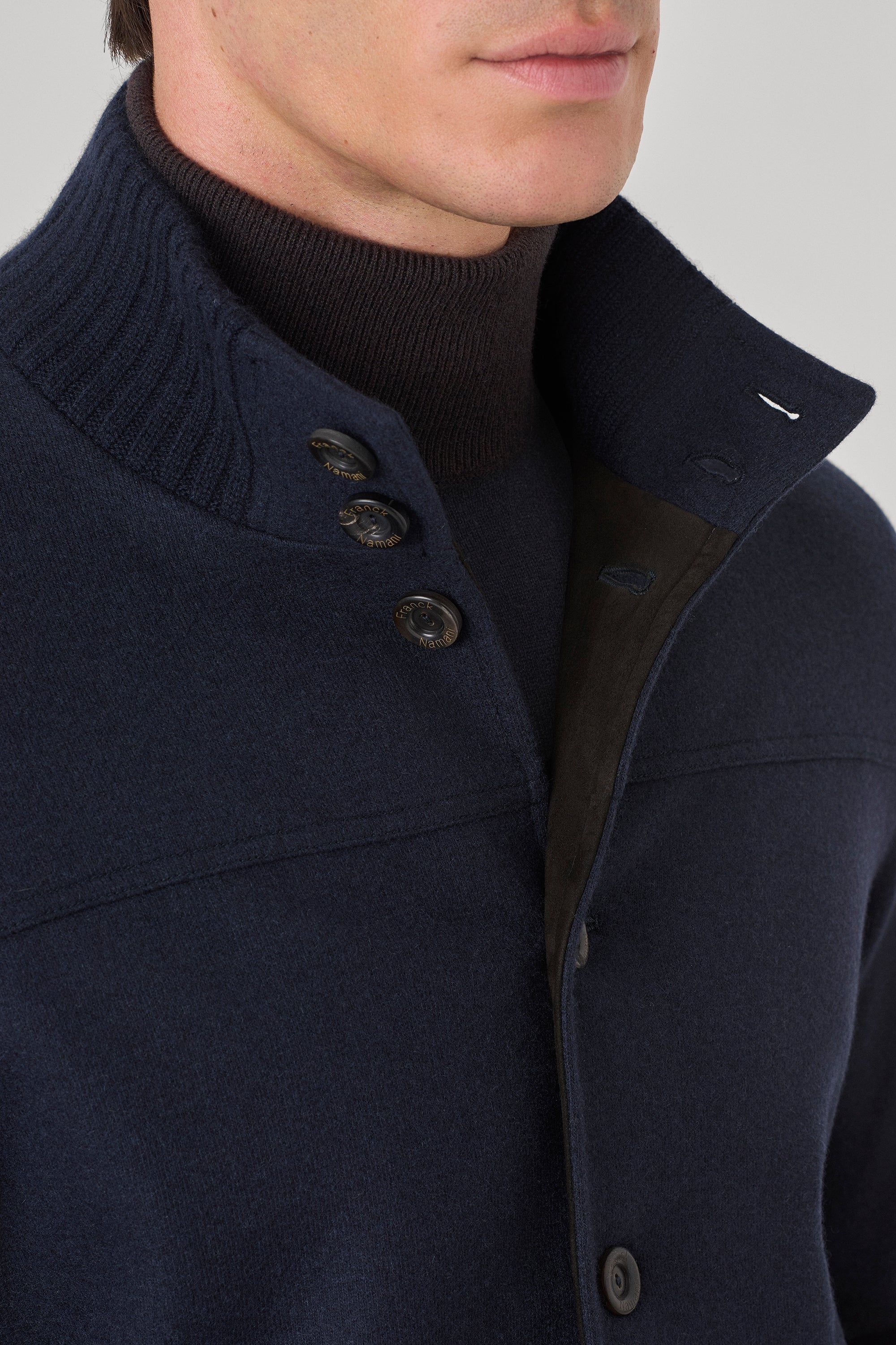 Blouson Confort Bottoni en ultimum cachemire felt double