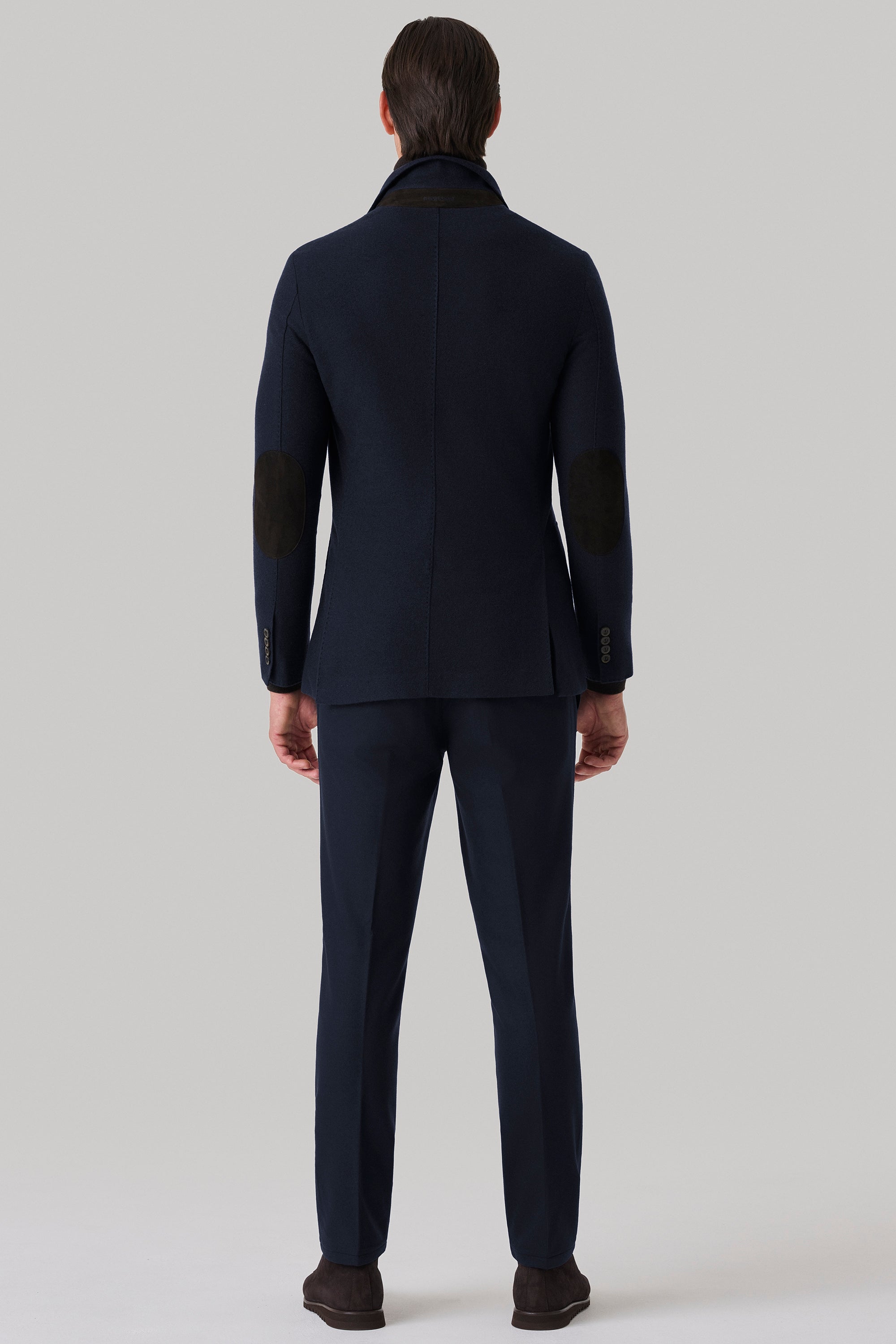 Jacket in ultimum cashmere® felt and suede bib front