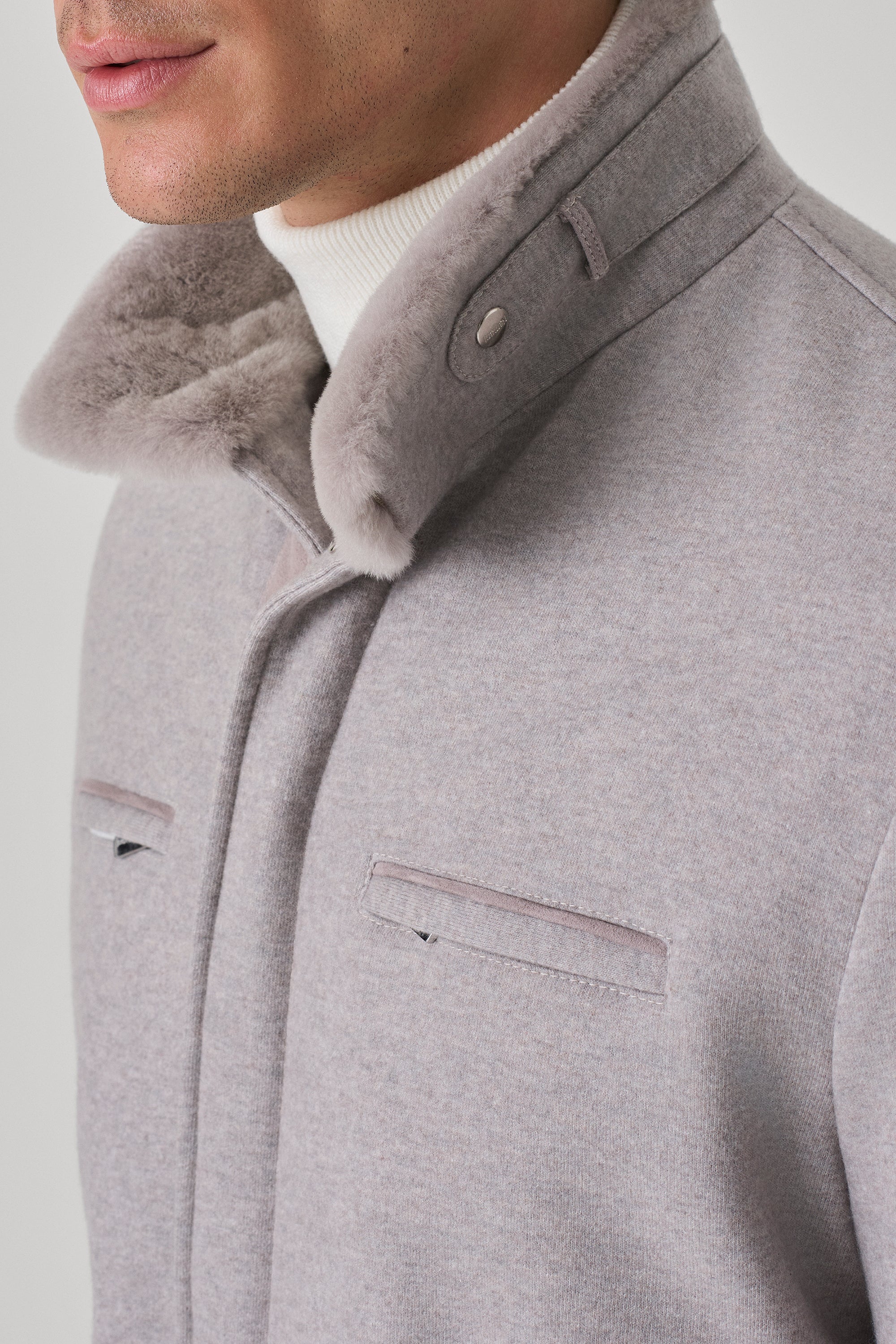 Parka Austin en ultimum cachemire felt et vison