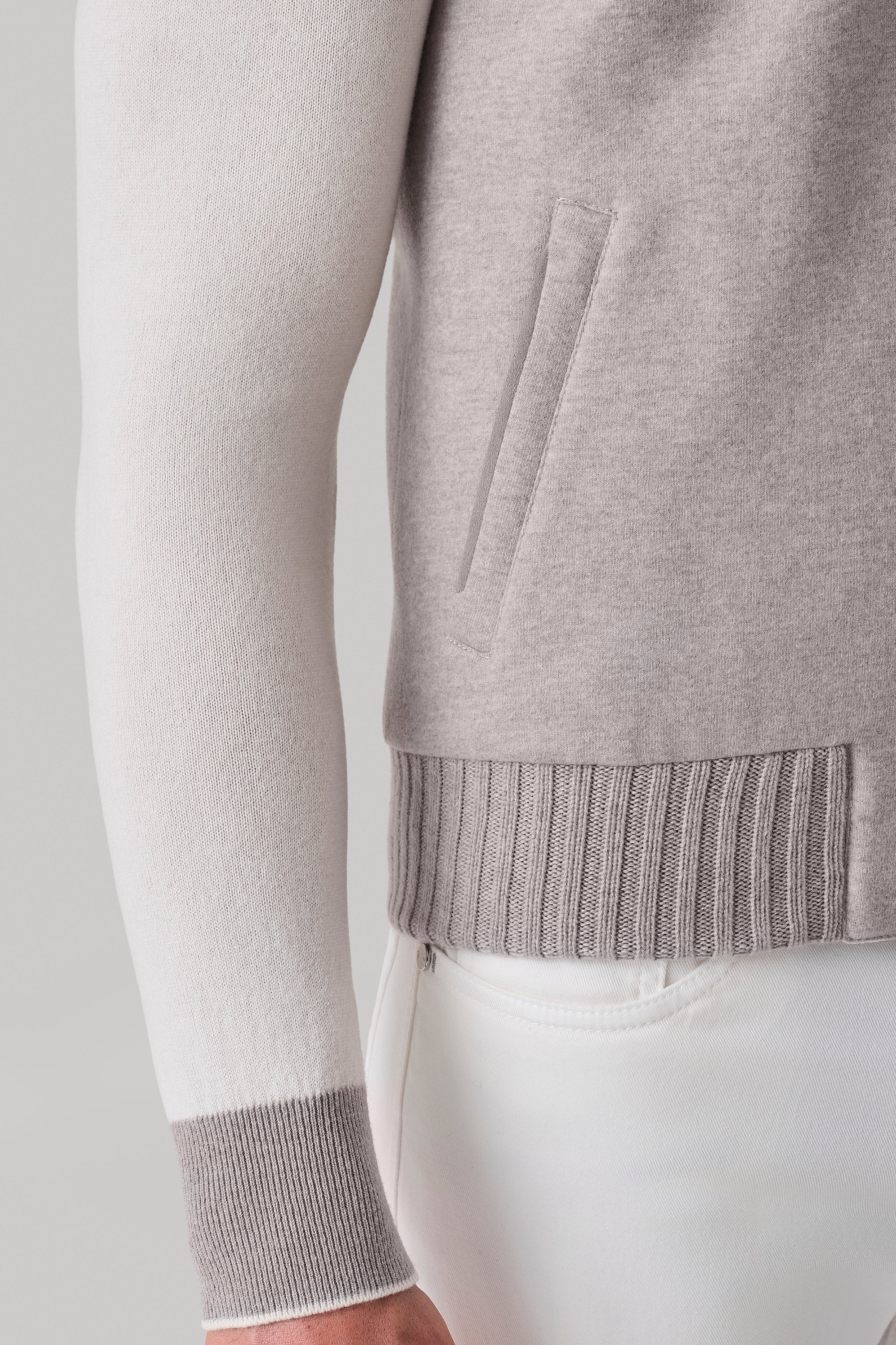 Gilet Tom Réversible en ultimum cachemire felt et silk nylon ultra-light