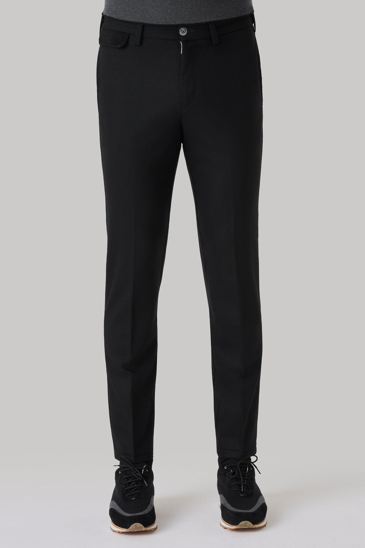 Pantalon en laine et ultimum cachemire felt