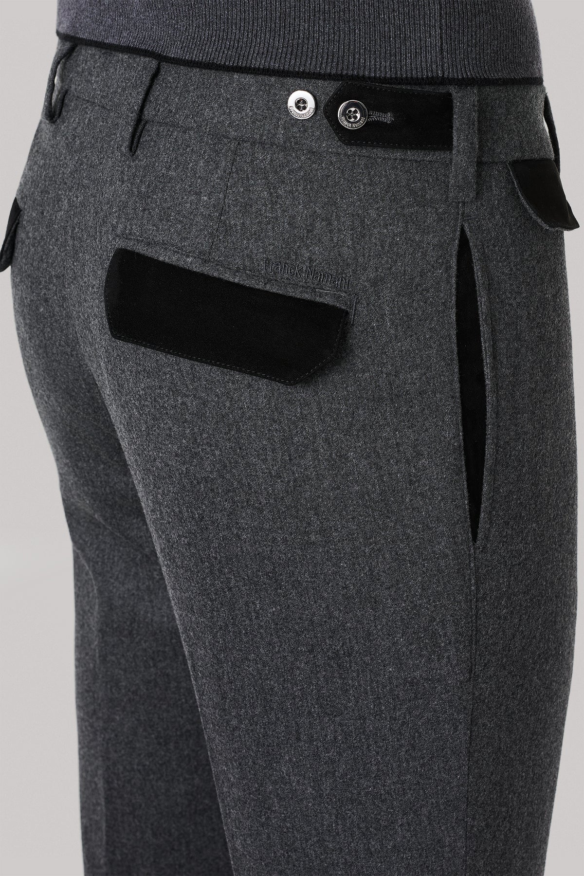 Pantalon en laine et ultimum cachemire felt