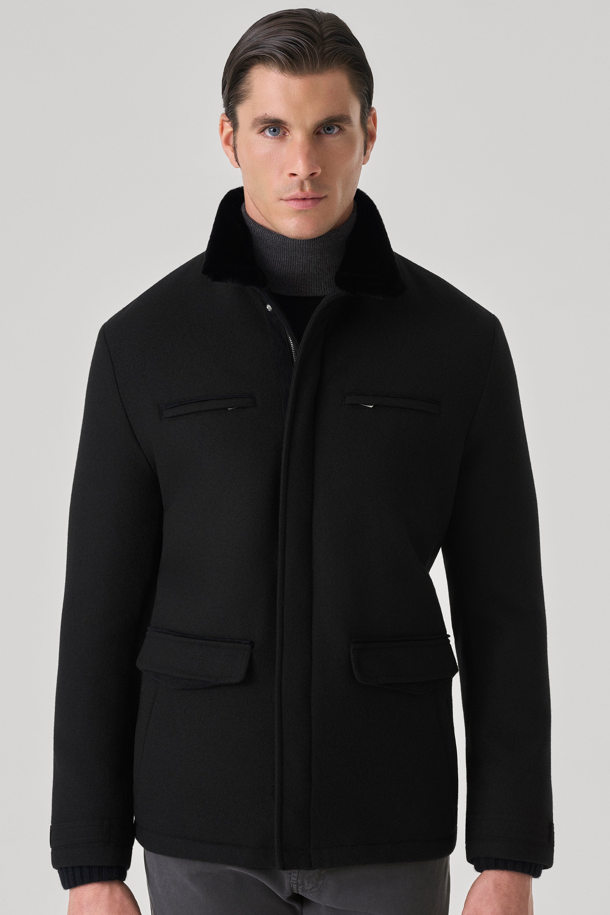 Parka Austin en ultimum cachemire felt et vison