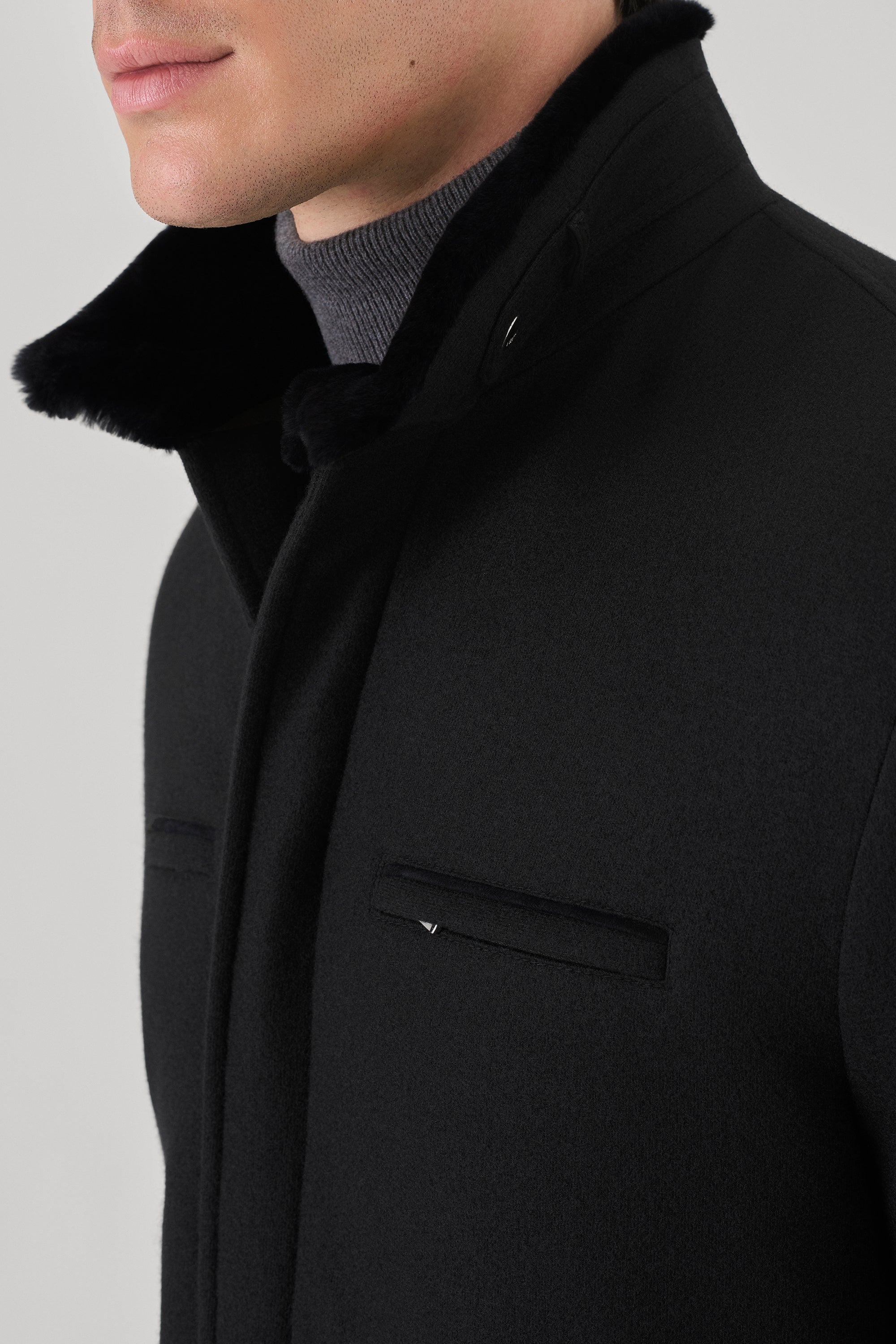 Parka Austin en ultimum cachemire felt et vison