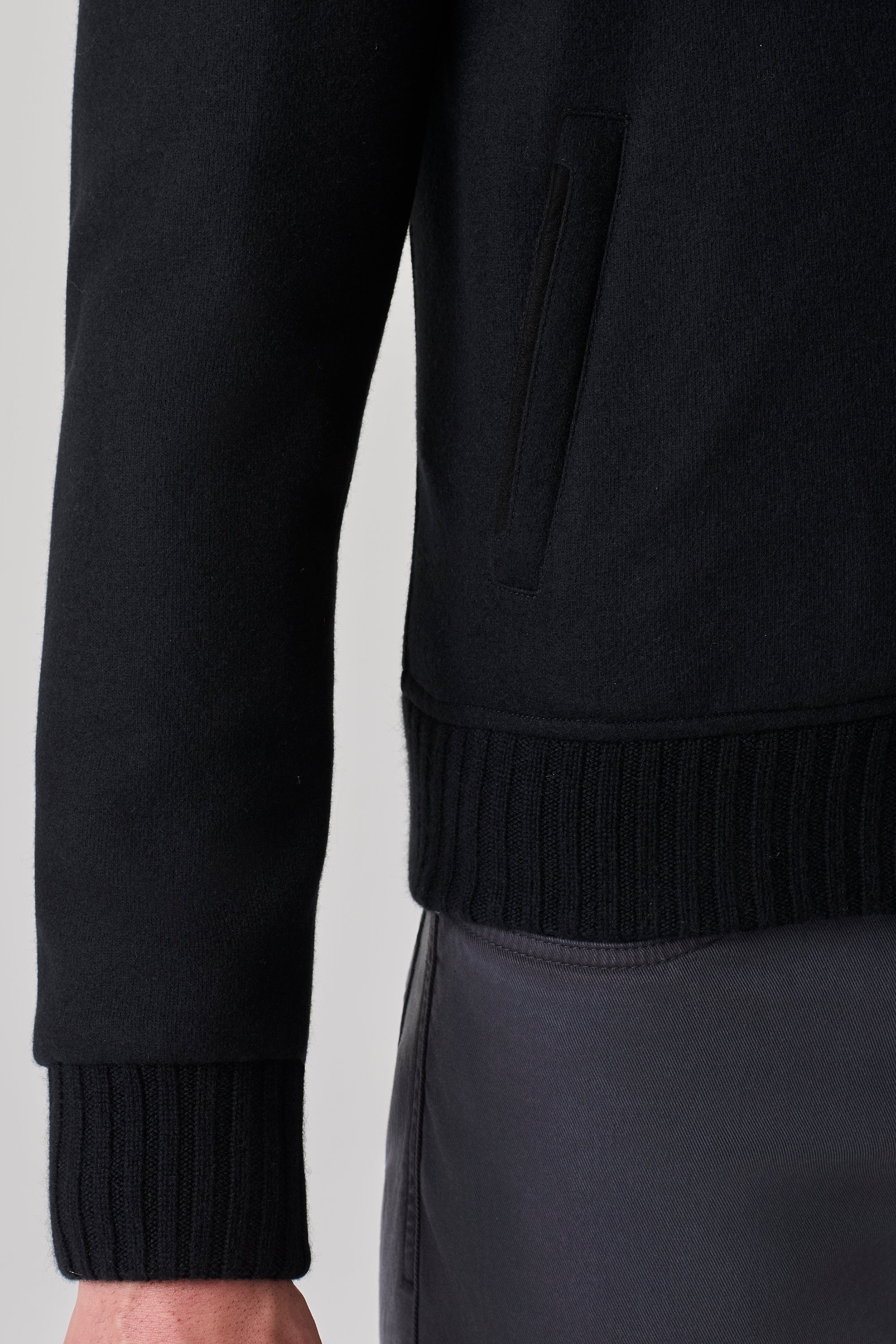 Blouson Confort Bottoni en ultimum cachemire felt double
