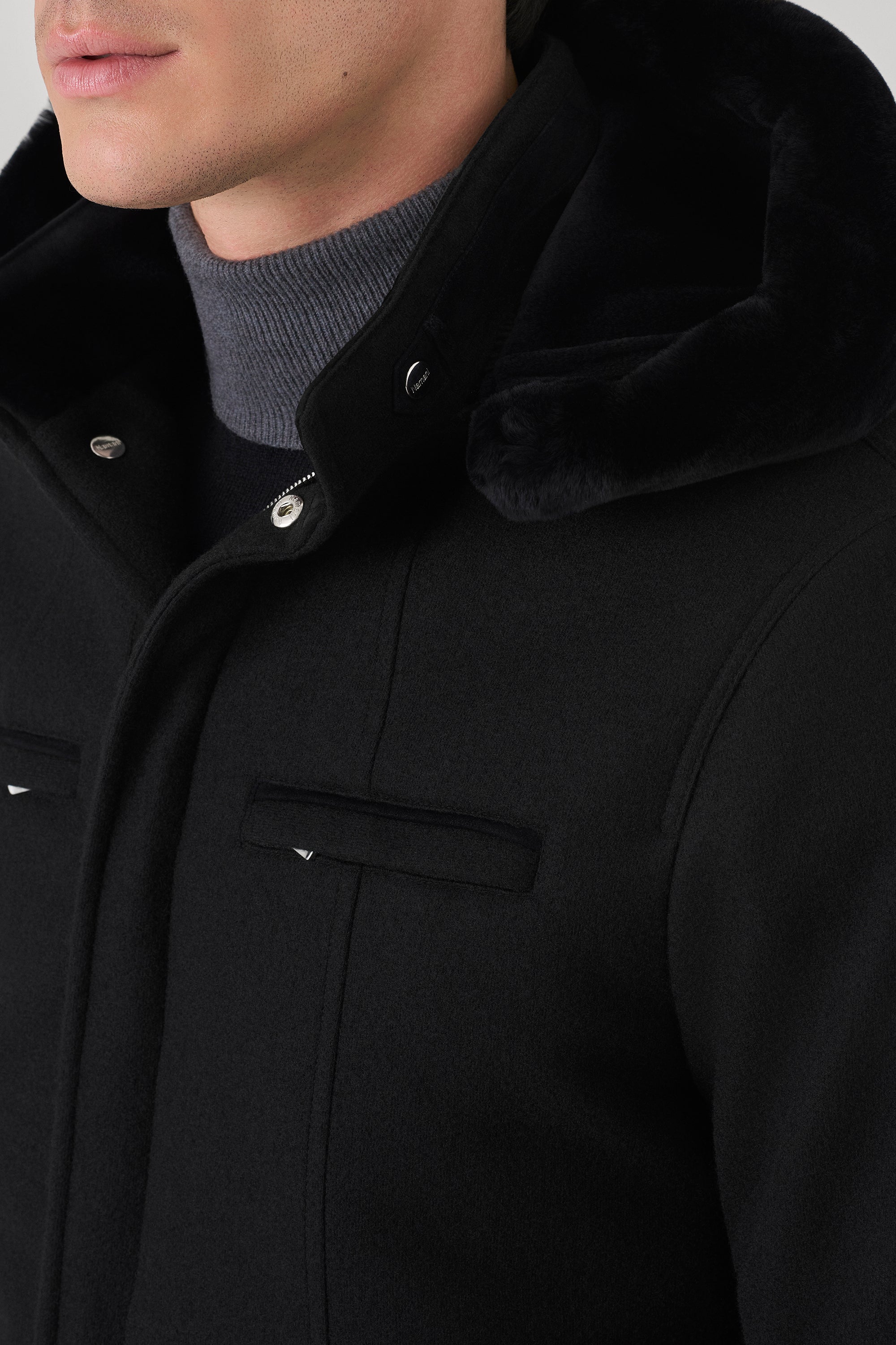 ELVIS ultimum cashmere® felt parka lined with mink