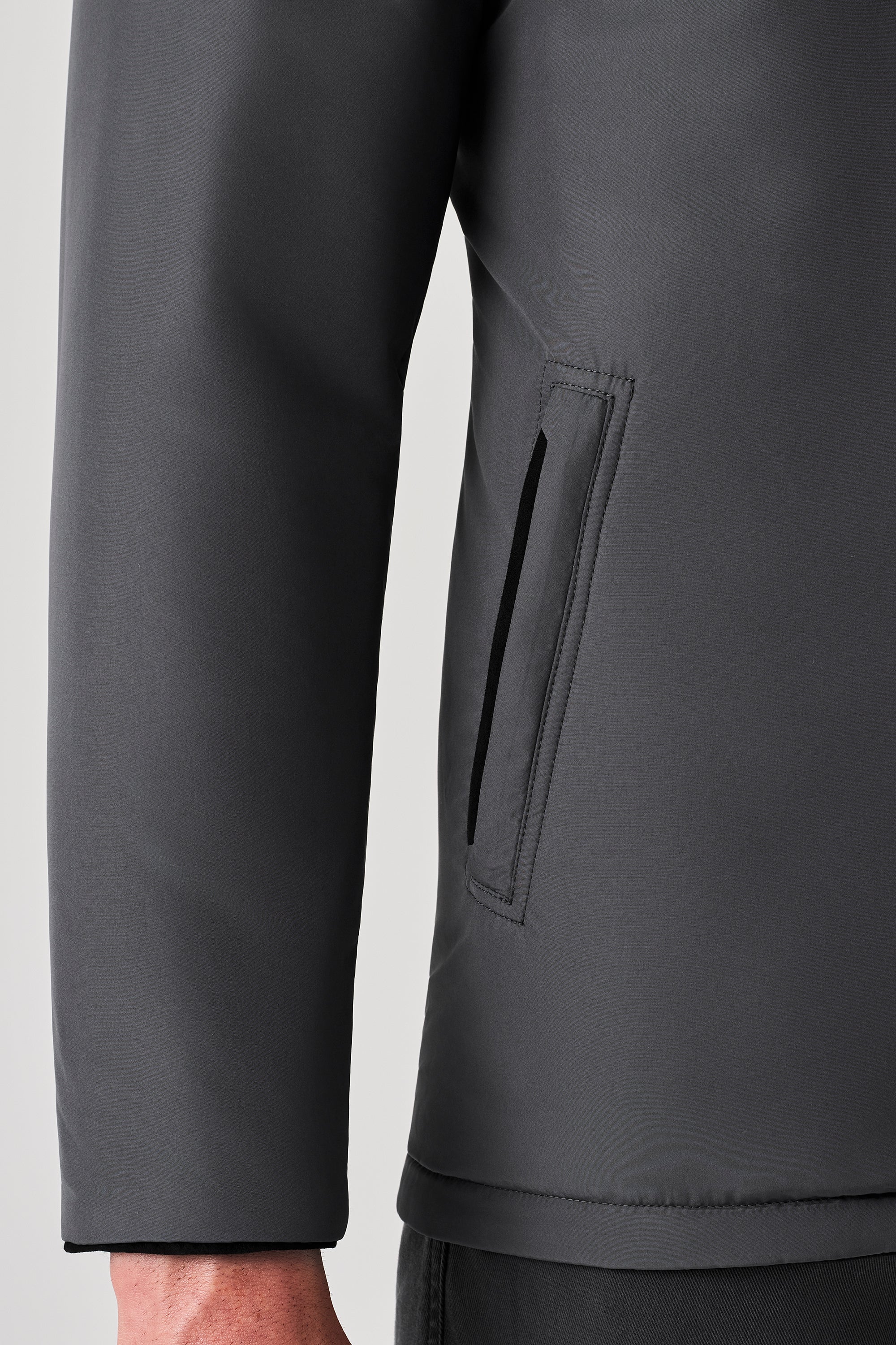 Parka Tom réversible en ultimum cachemire felt et silk nylon ultra-light