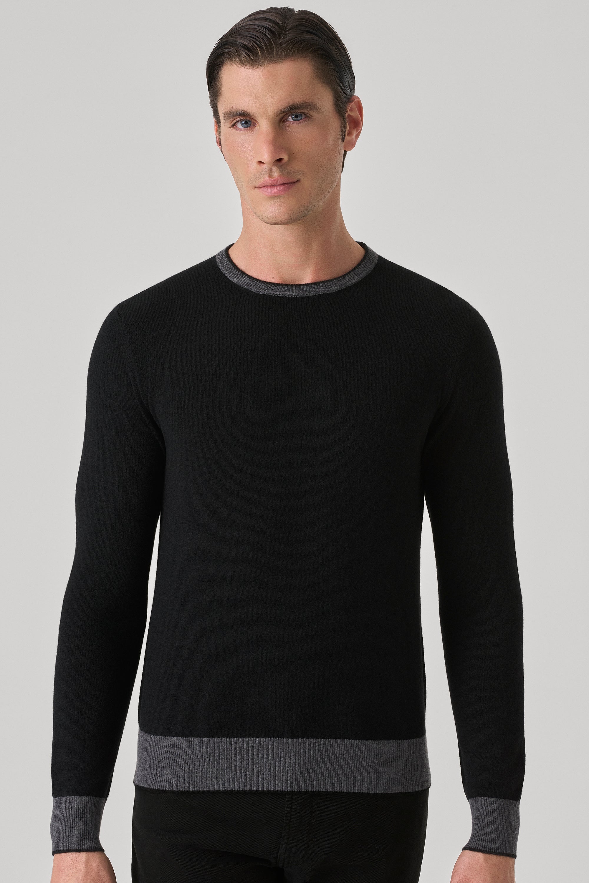 Pull Girocollo Bicolore