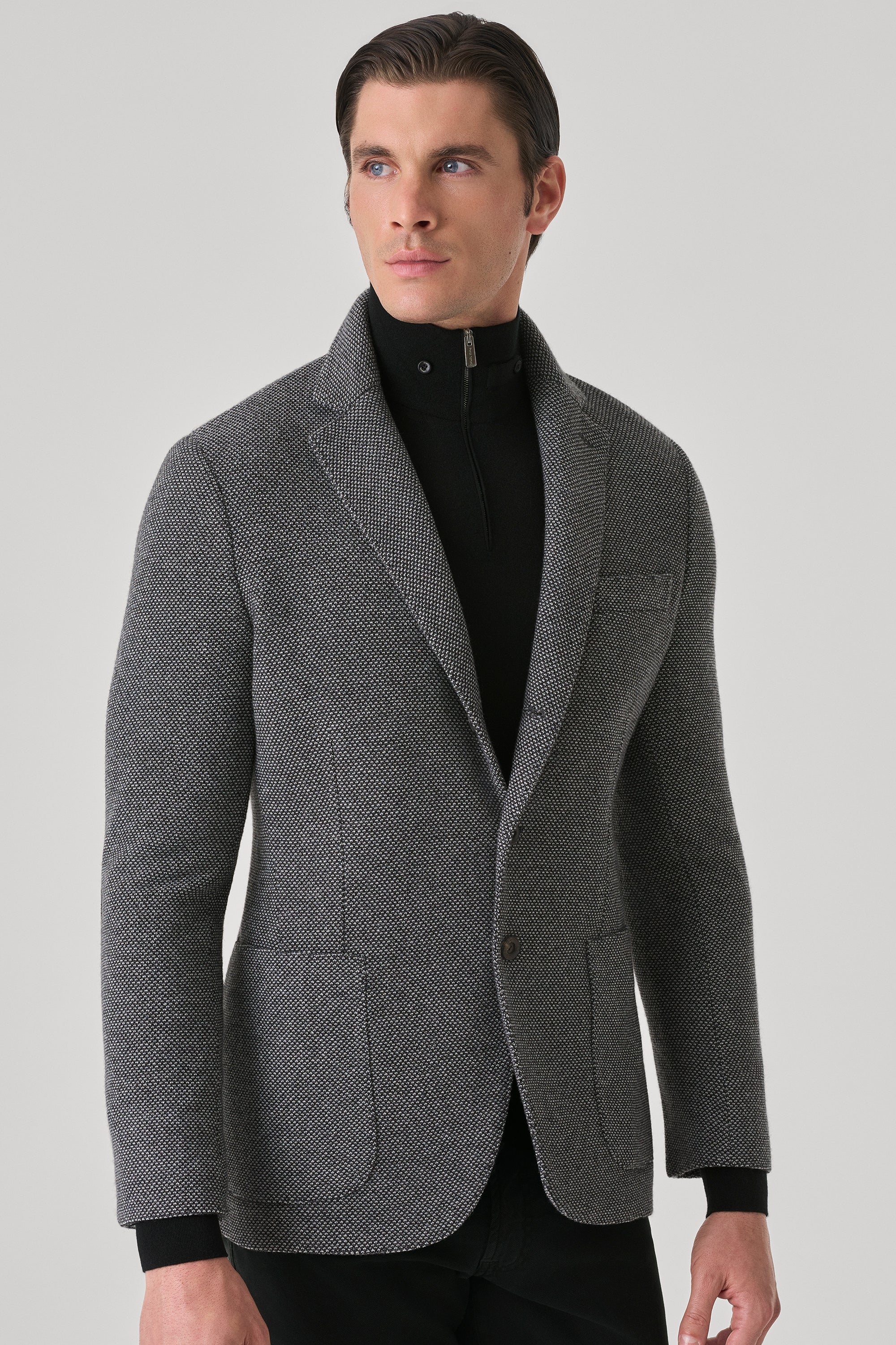 Veste en ultimum cachemire felt à point tricolore