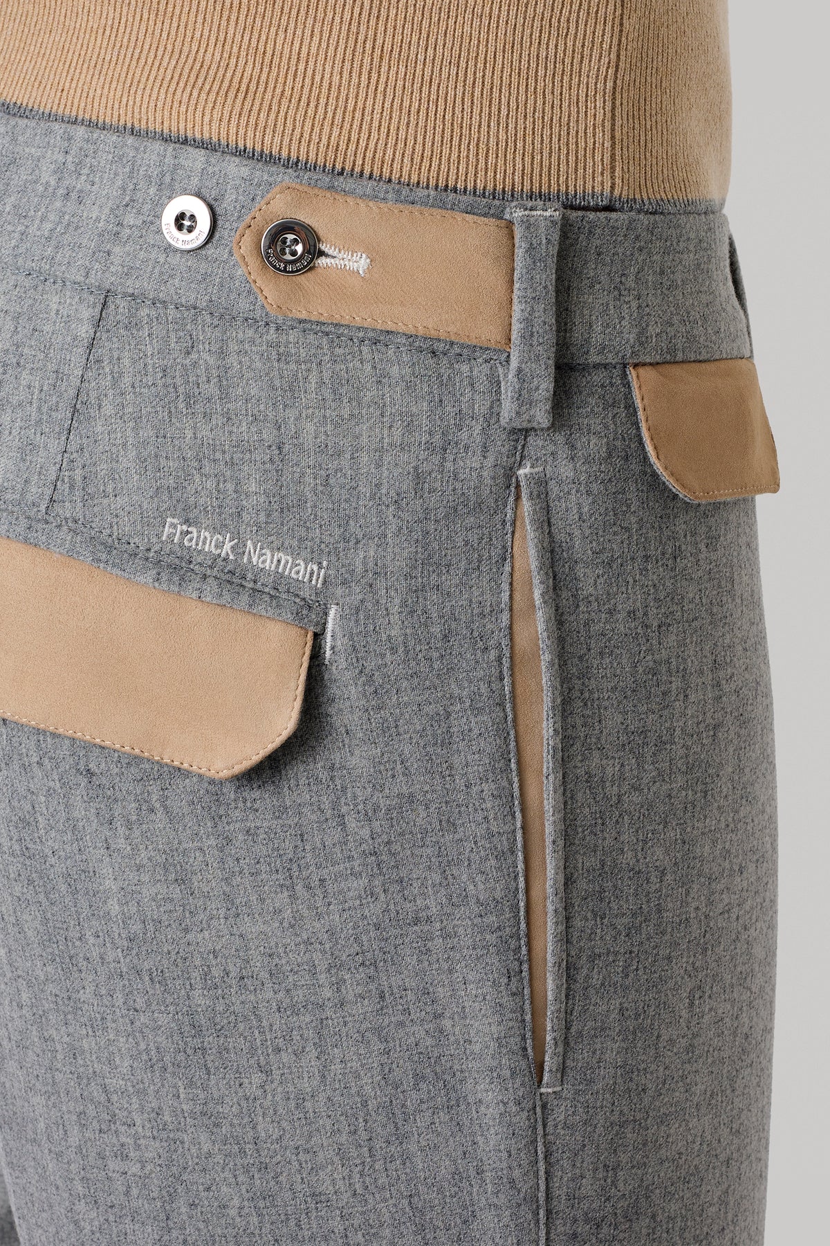 Pantalon en laine et ultimum cachemire felt