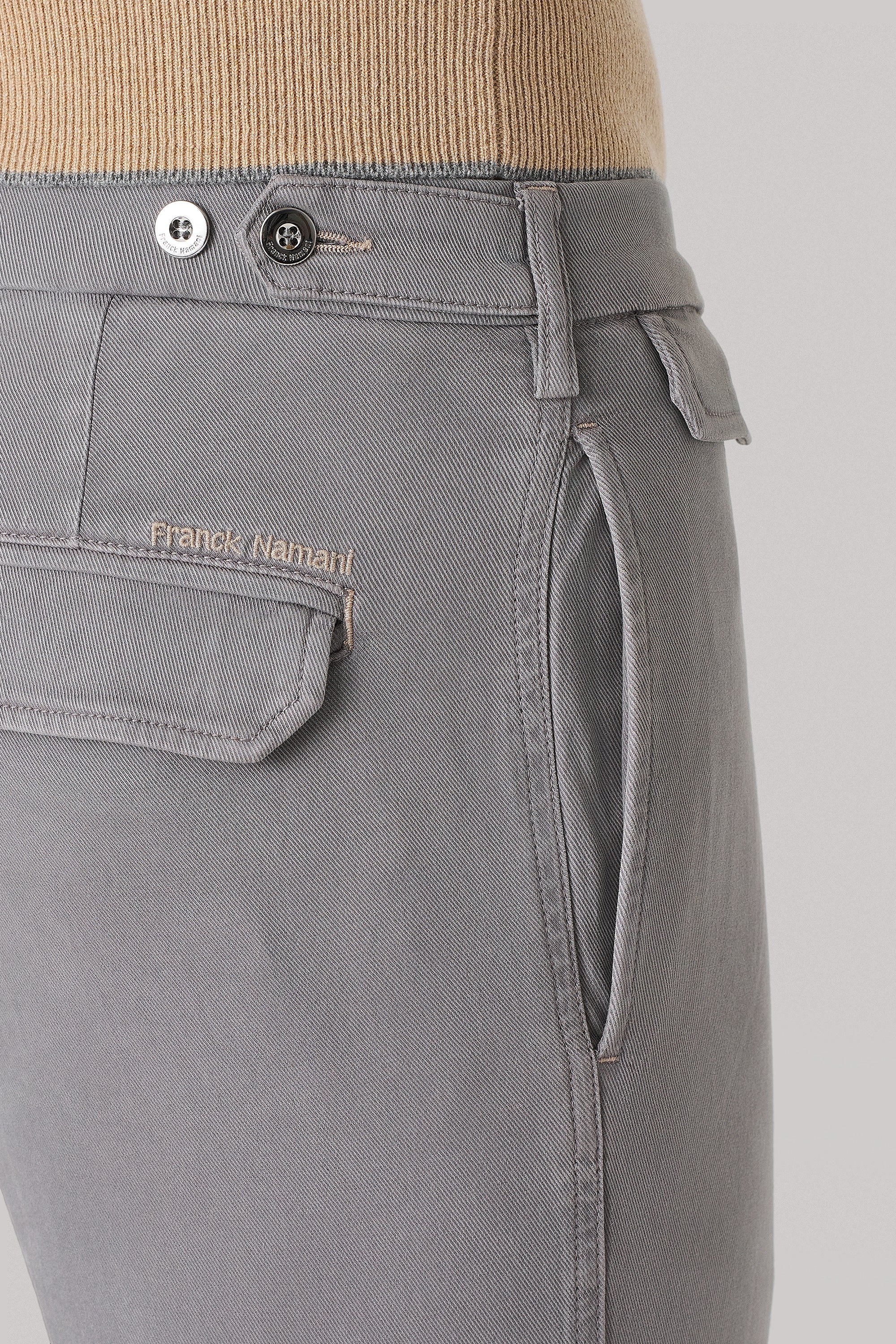 Pantalon en coton stretch