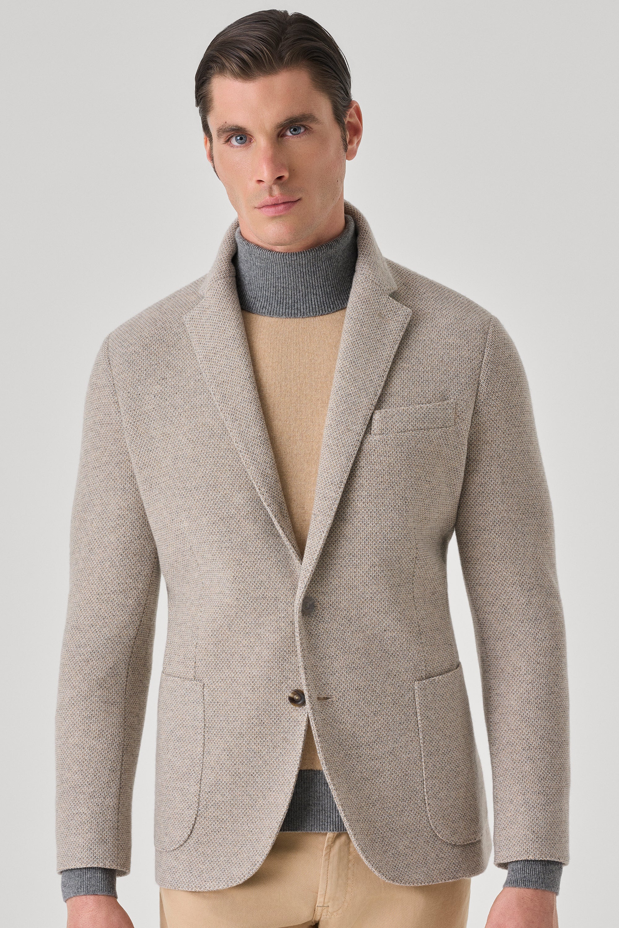Veste en ultimum cachemire felt à point tricolore