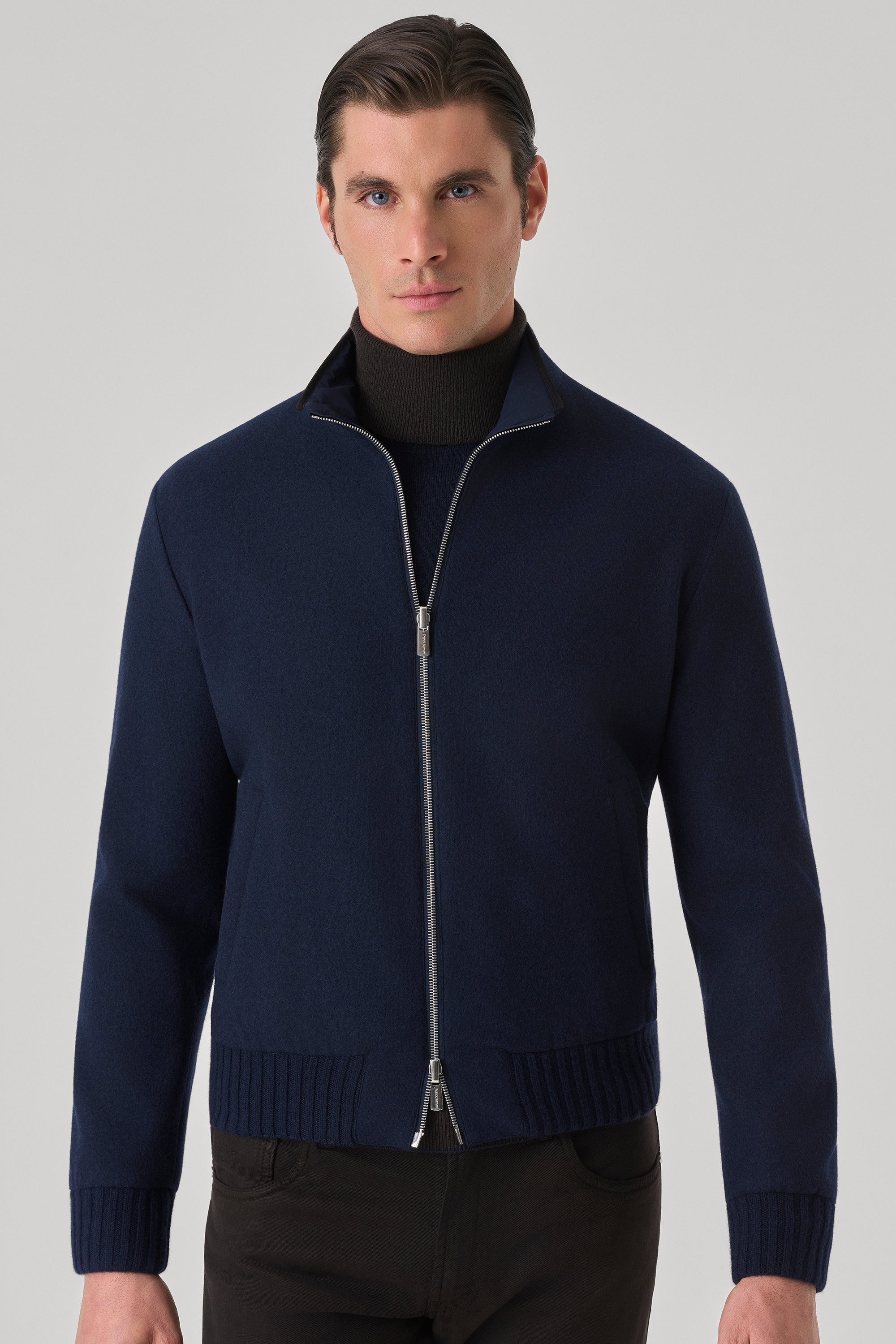 CONFORT Reversible jacket in ultimum cashmere® felt and ultra-light silk nylon