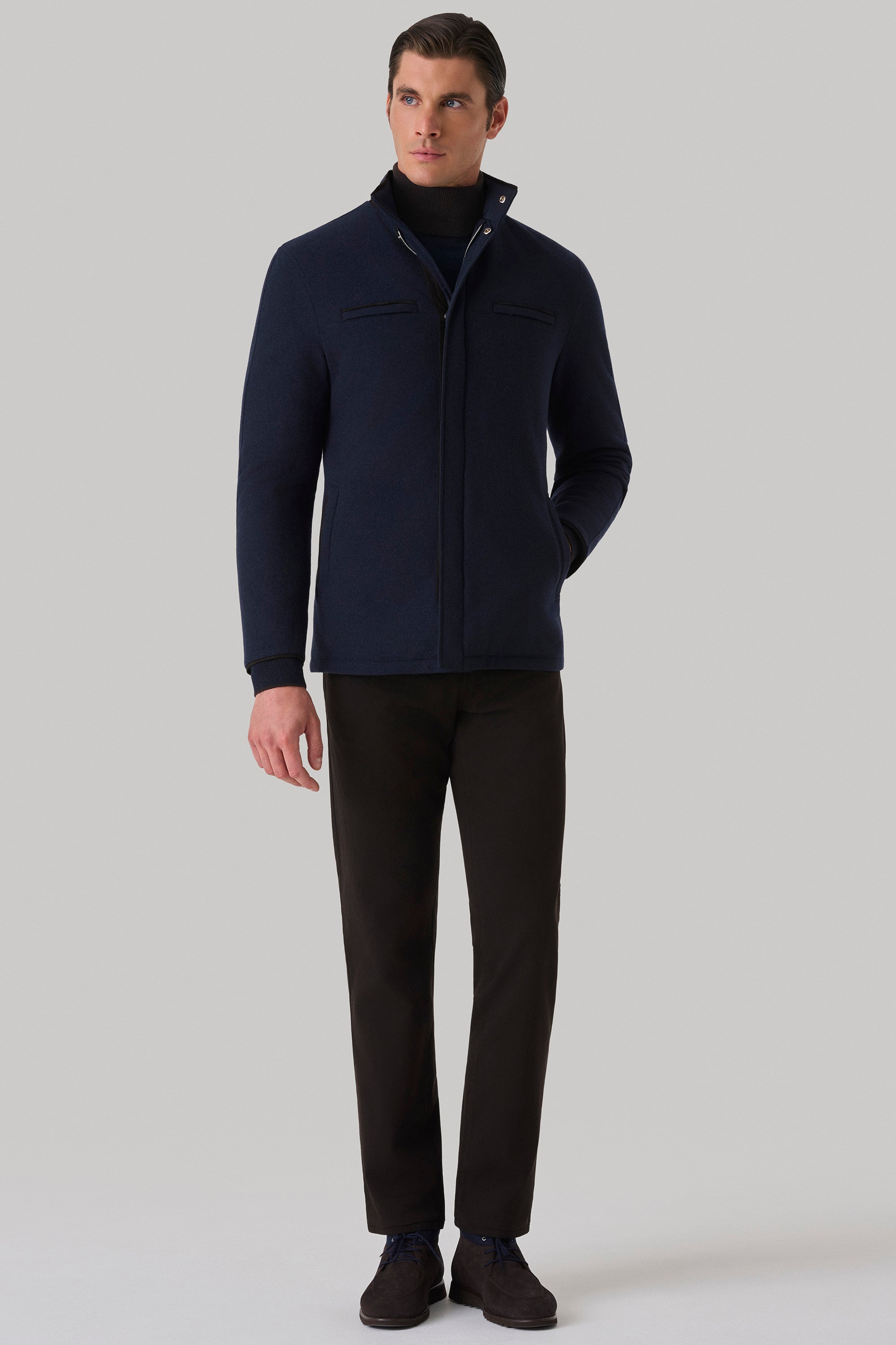Parka Tom réversible en ultimum cachemire felt et silk nylon ultra-light