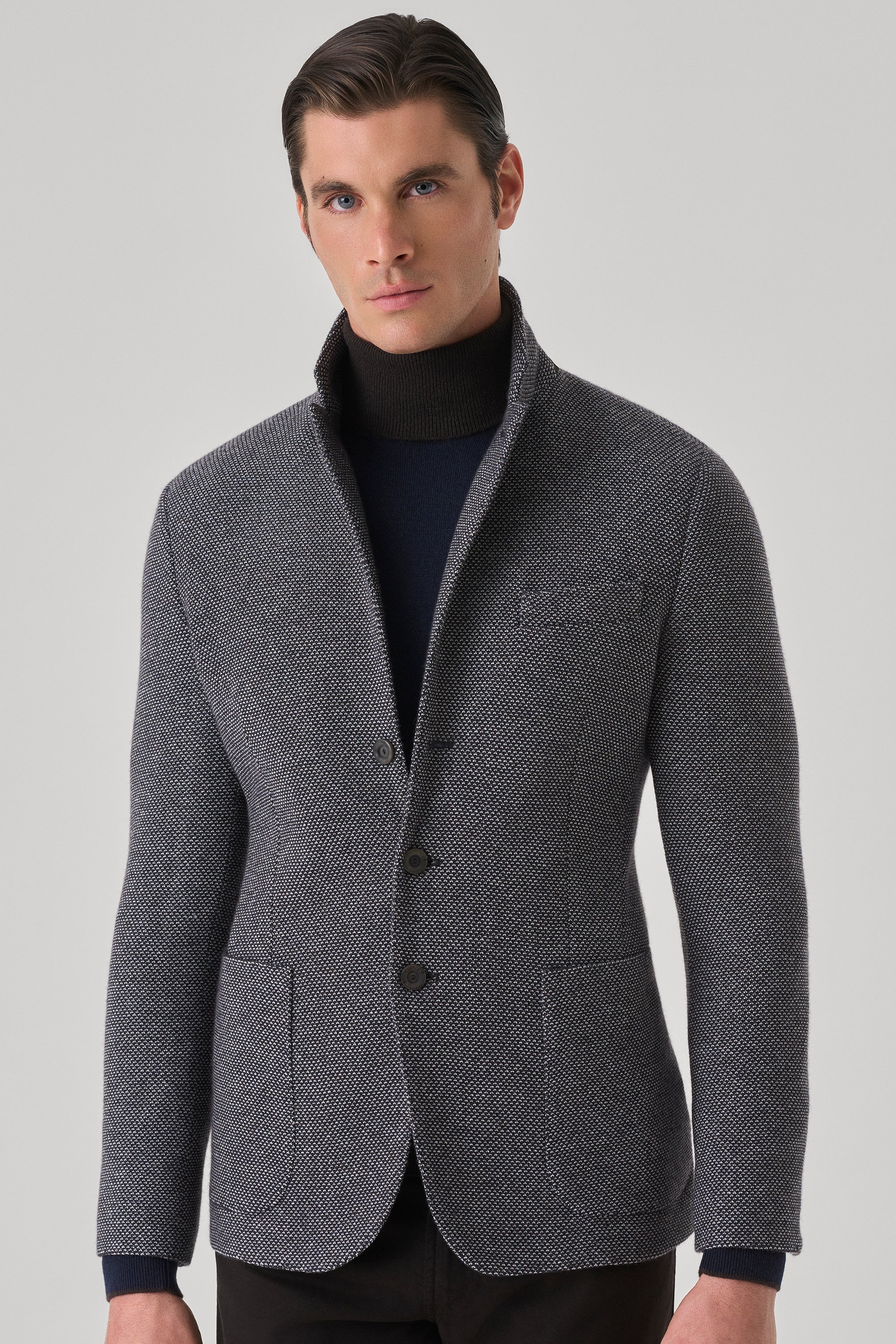 Veste en ultimum cachemire felt à point tricolore