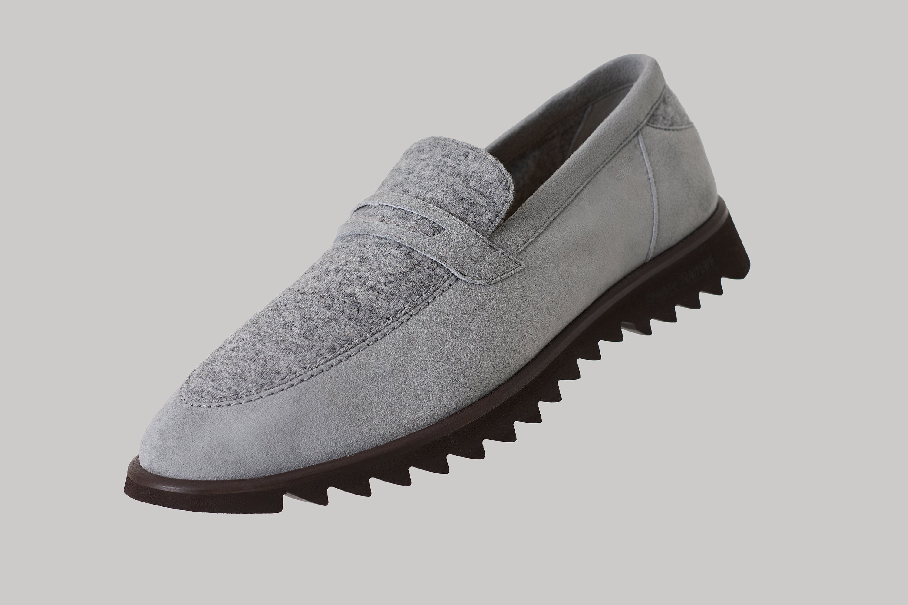 Mocassins Brooklyn en suède et ultimum cachemire