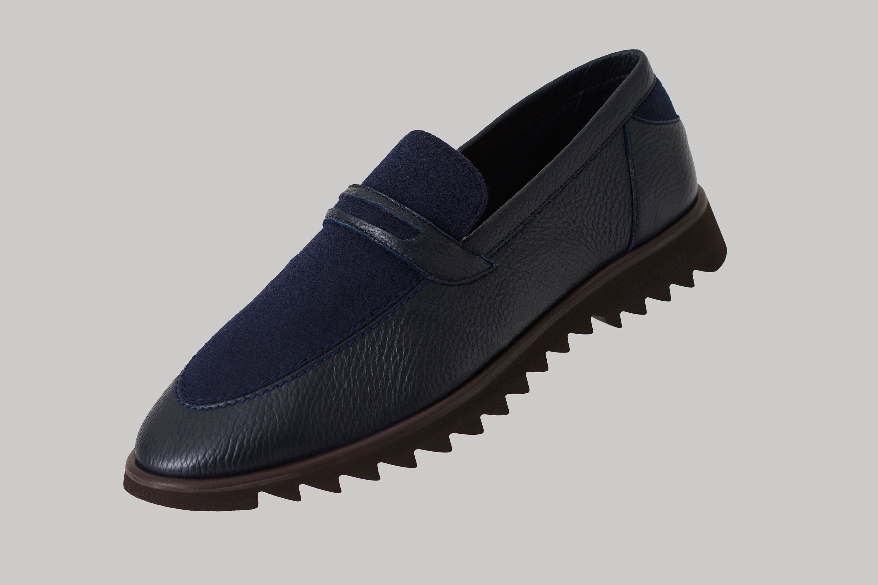 Mocassin Brooklyn en cuir de cerf et ultimum cachemire felt