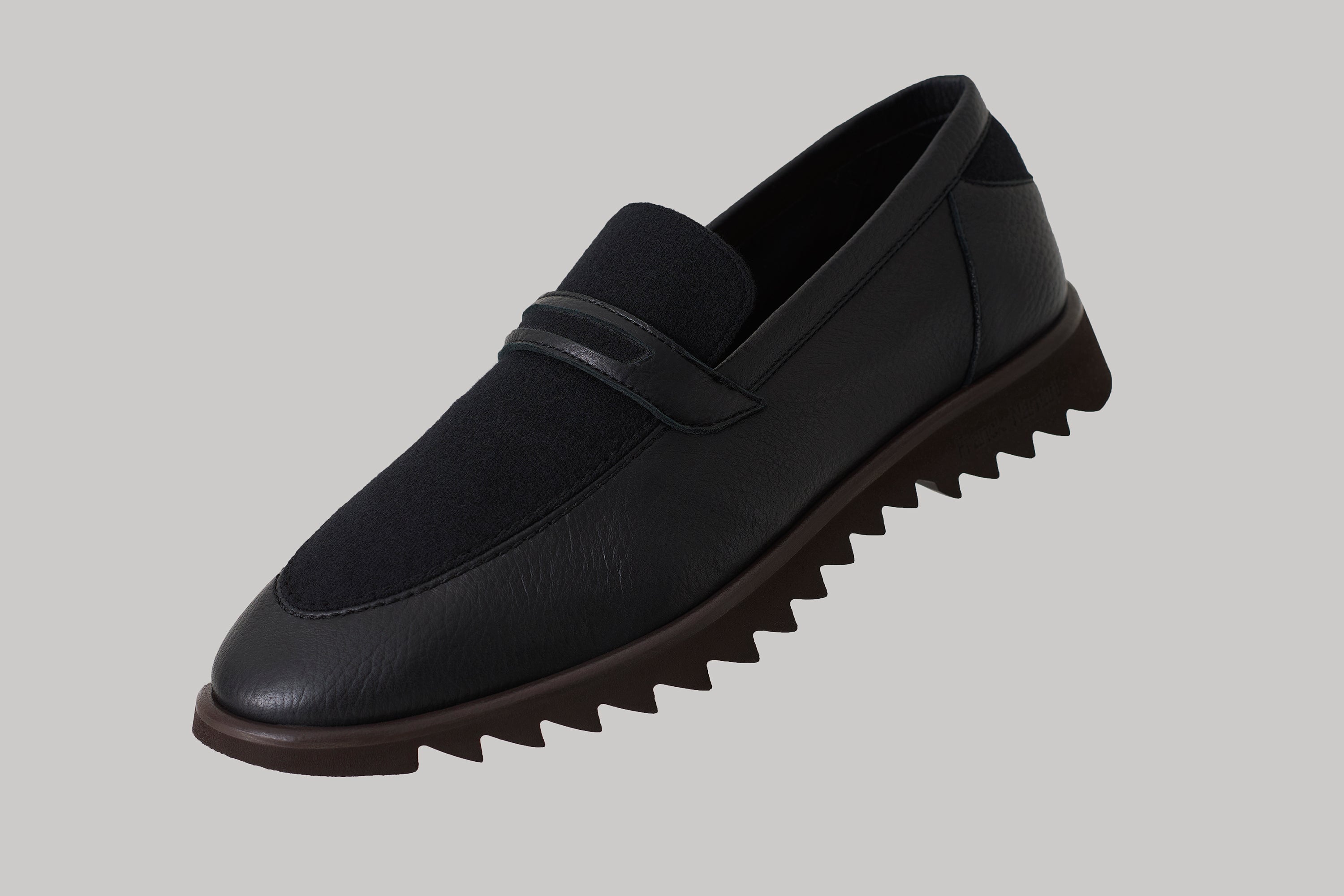 Mocassin Brooklyn en cuir de cerf et ultimum cachemire felt