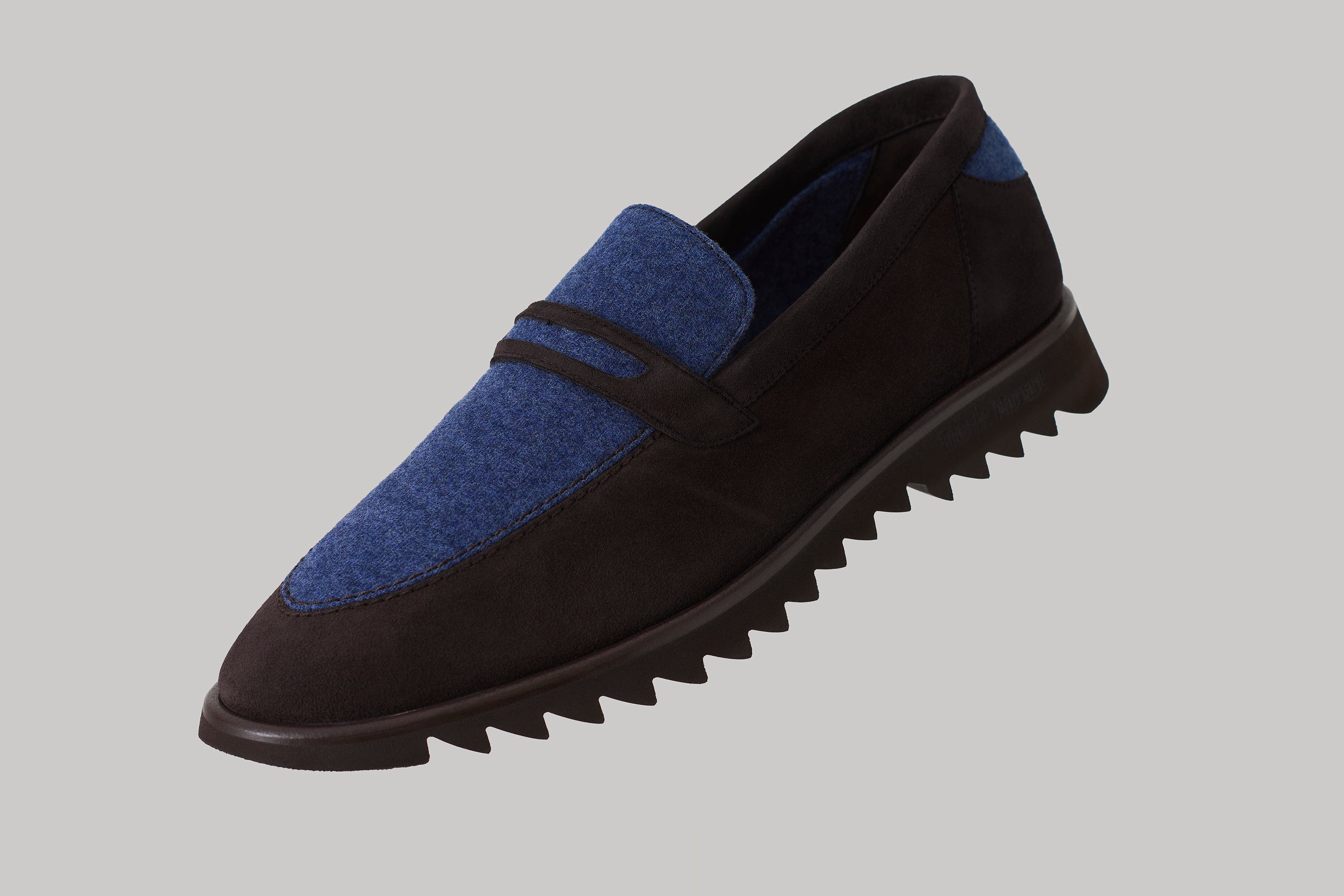 Mocassins Brooklyn en suède et ultimum cachemire