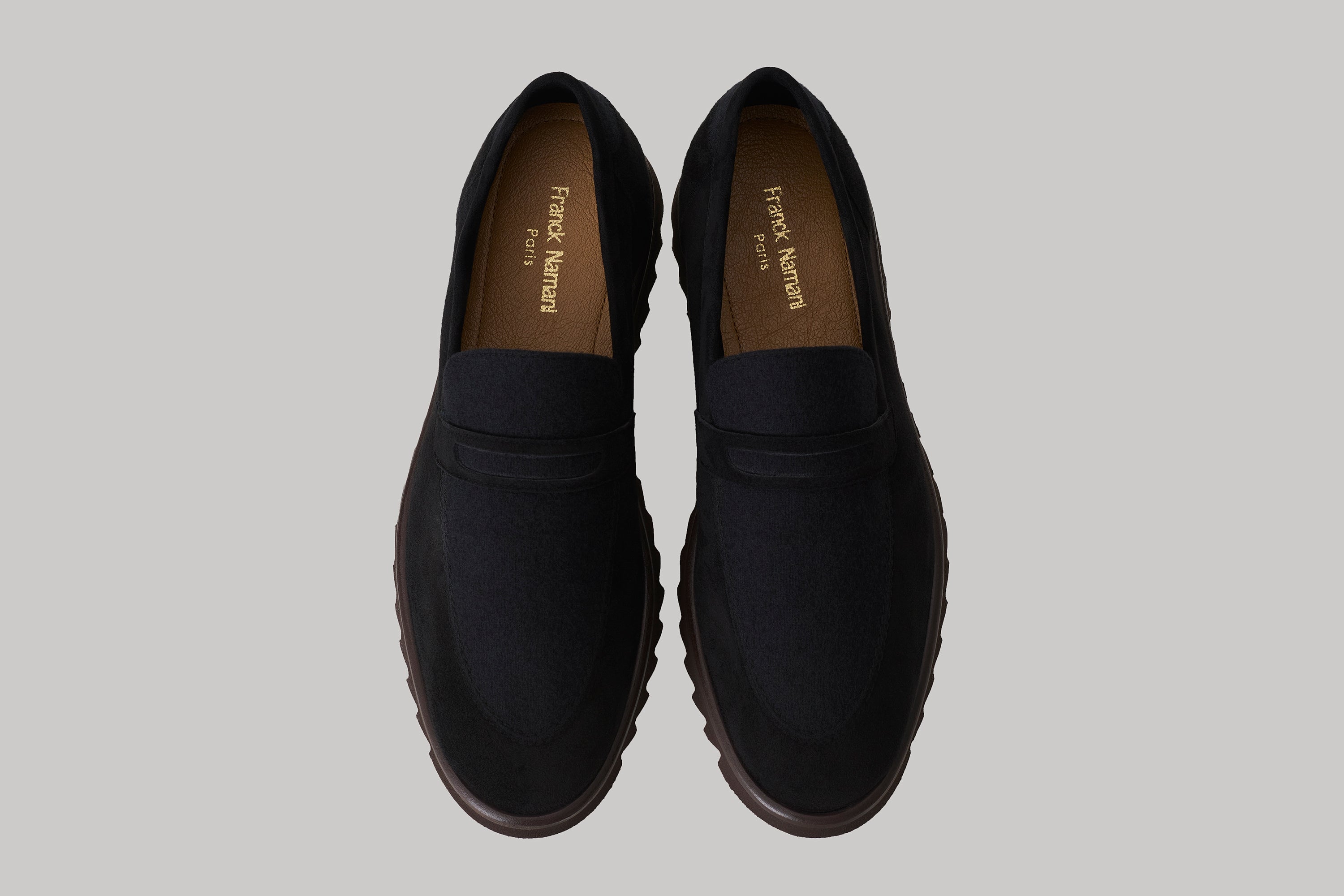 Mocassins Brooklyn en suède et ultimum cachemire