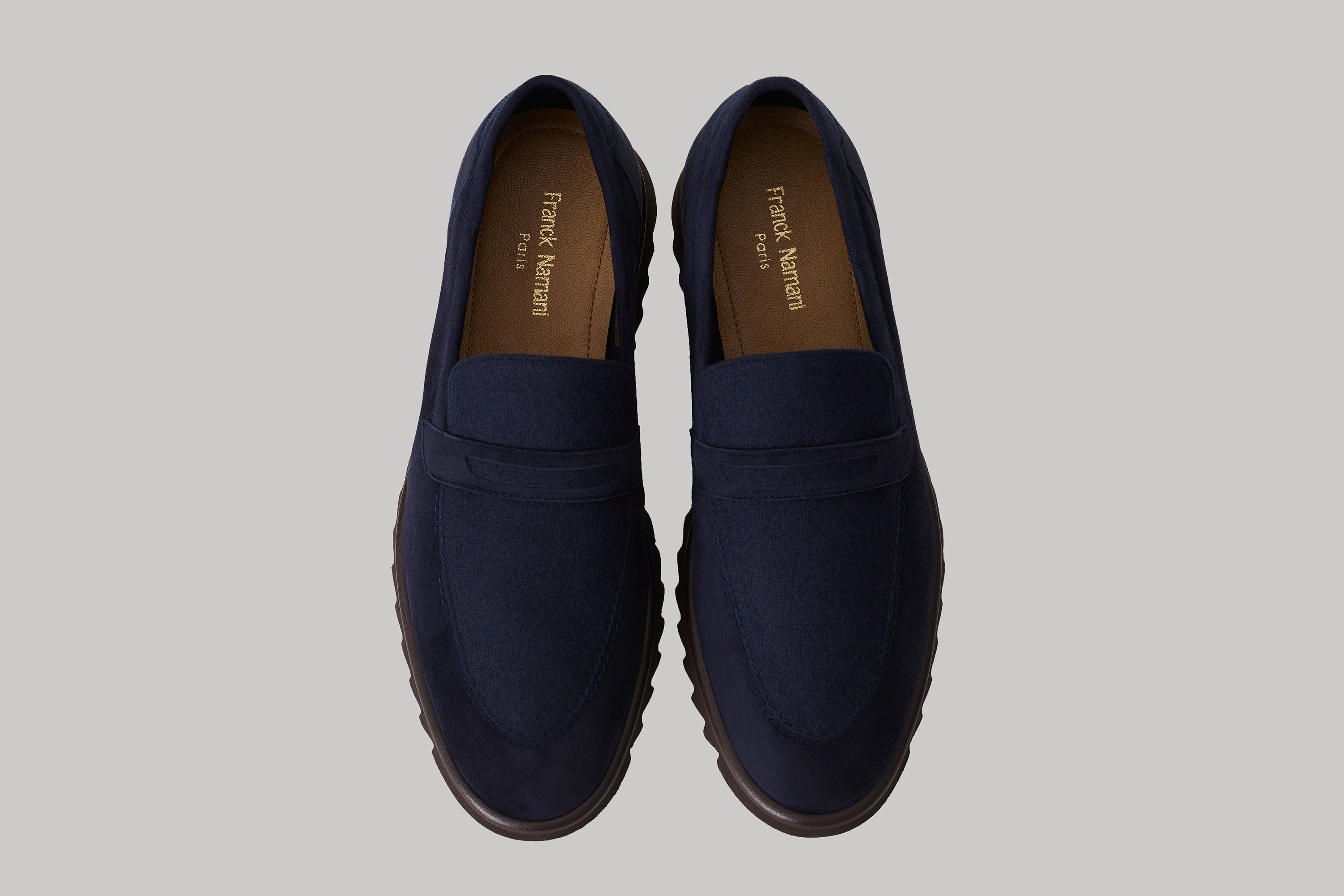Mocassins Brooklyn en suède et ultimum cachemire