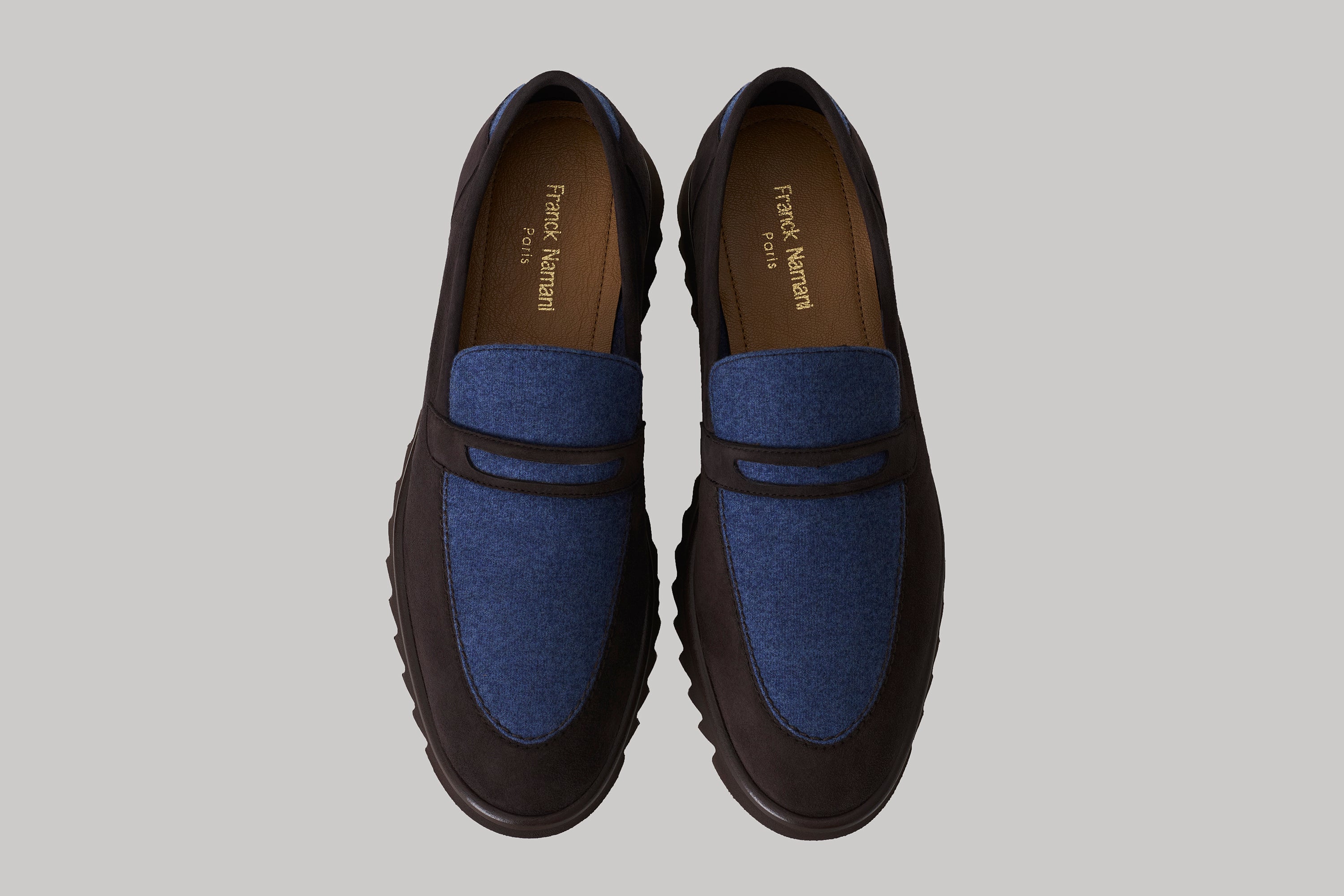 Mocassins Brooklyn en suède et ultimum cachemire
