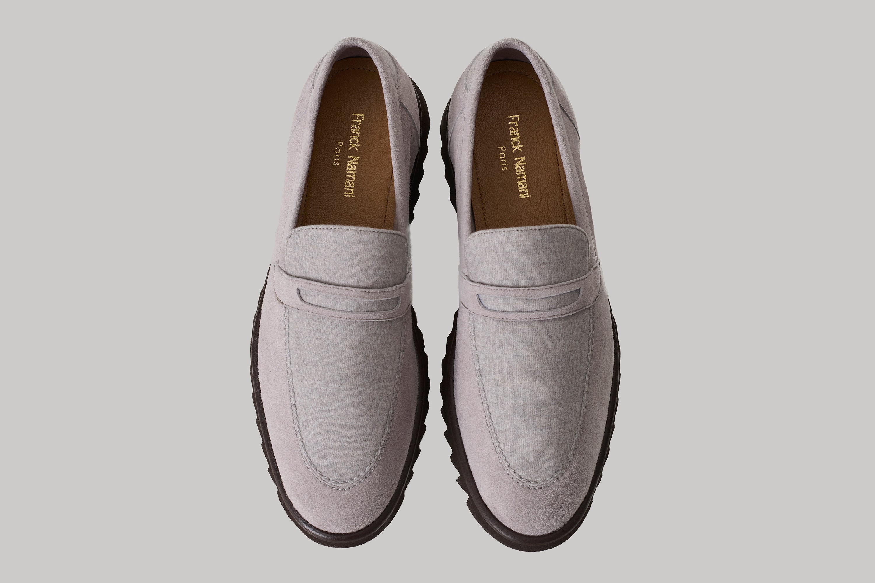 Mocassins Brooklyn en suède et ultimum cachemire
