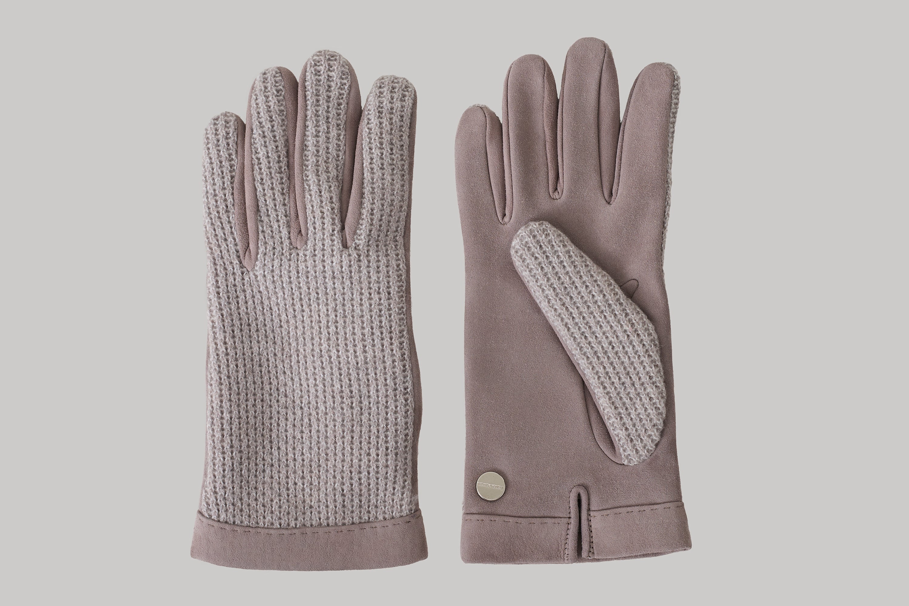 Gants bicolores en utlimum cachemire et suède