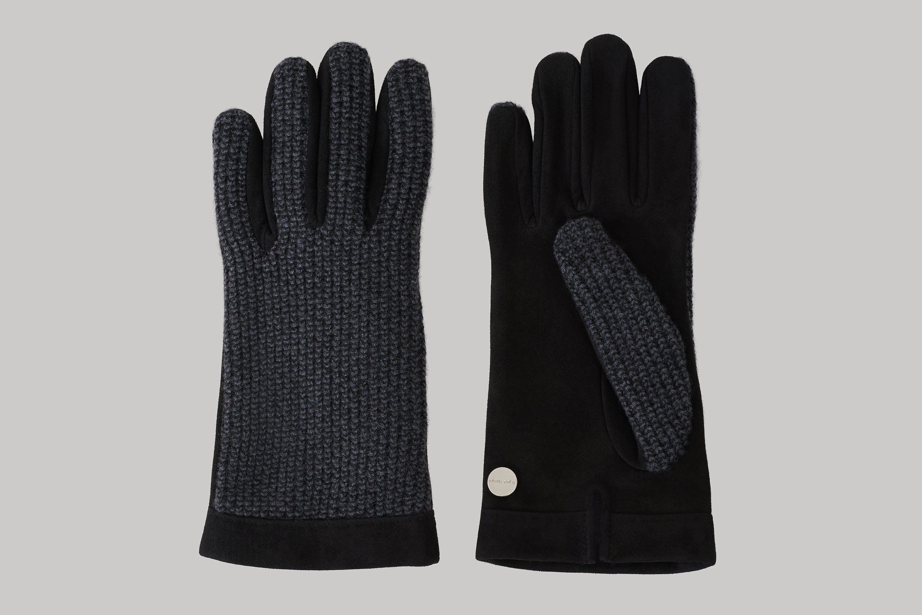 Gants bicolores en utlimum cachemire et suède