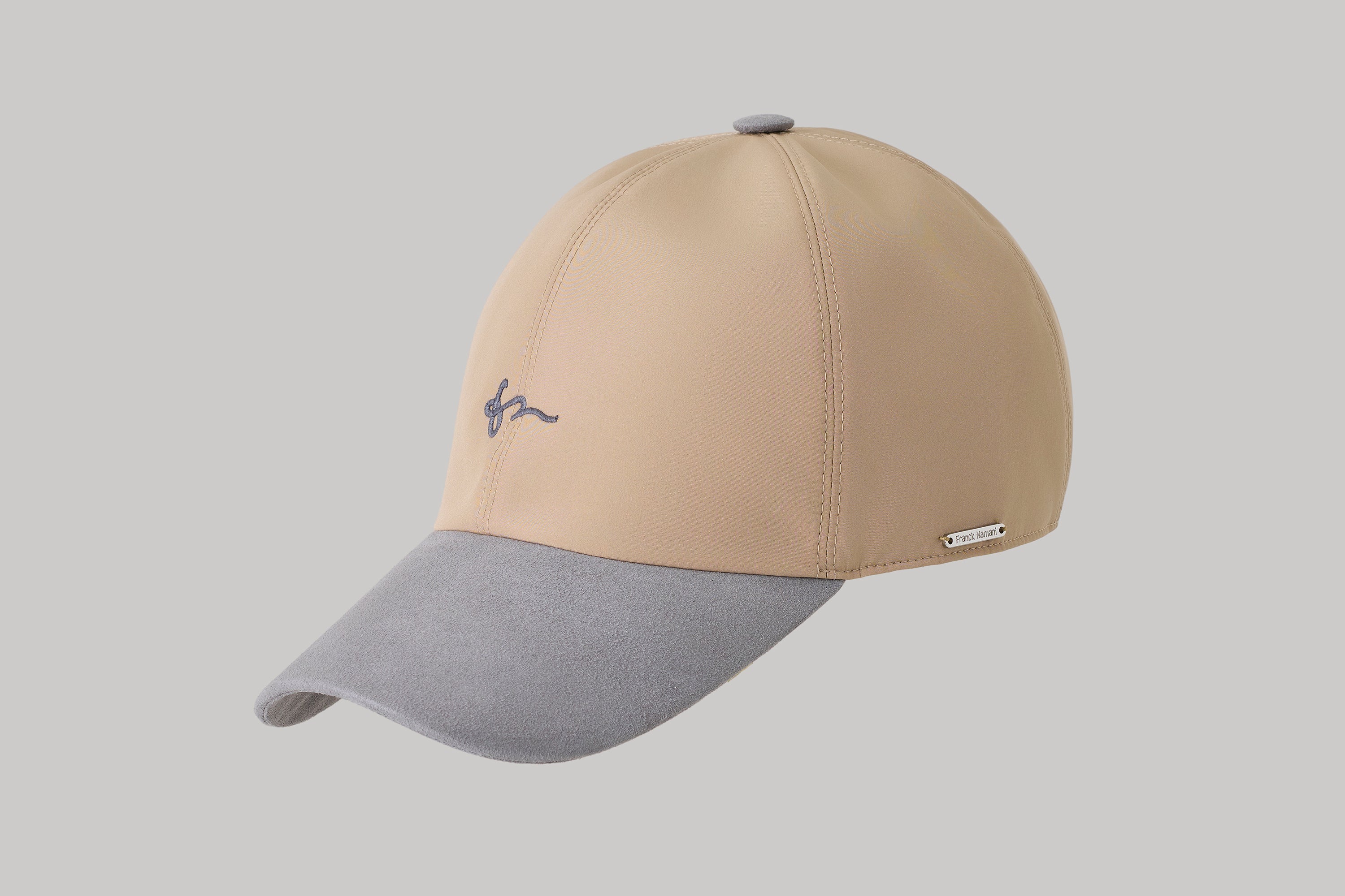 Casquette Baseball en suède et silk nylon ultra-light