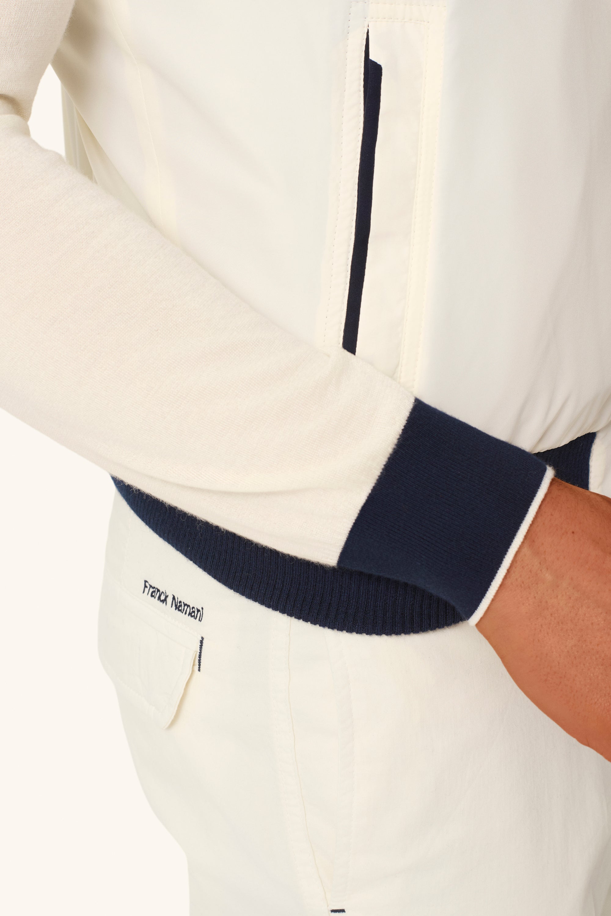Reversible ultra-light silk nylon vest TOM