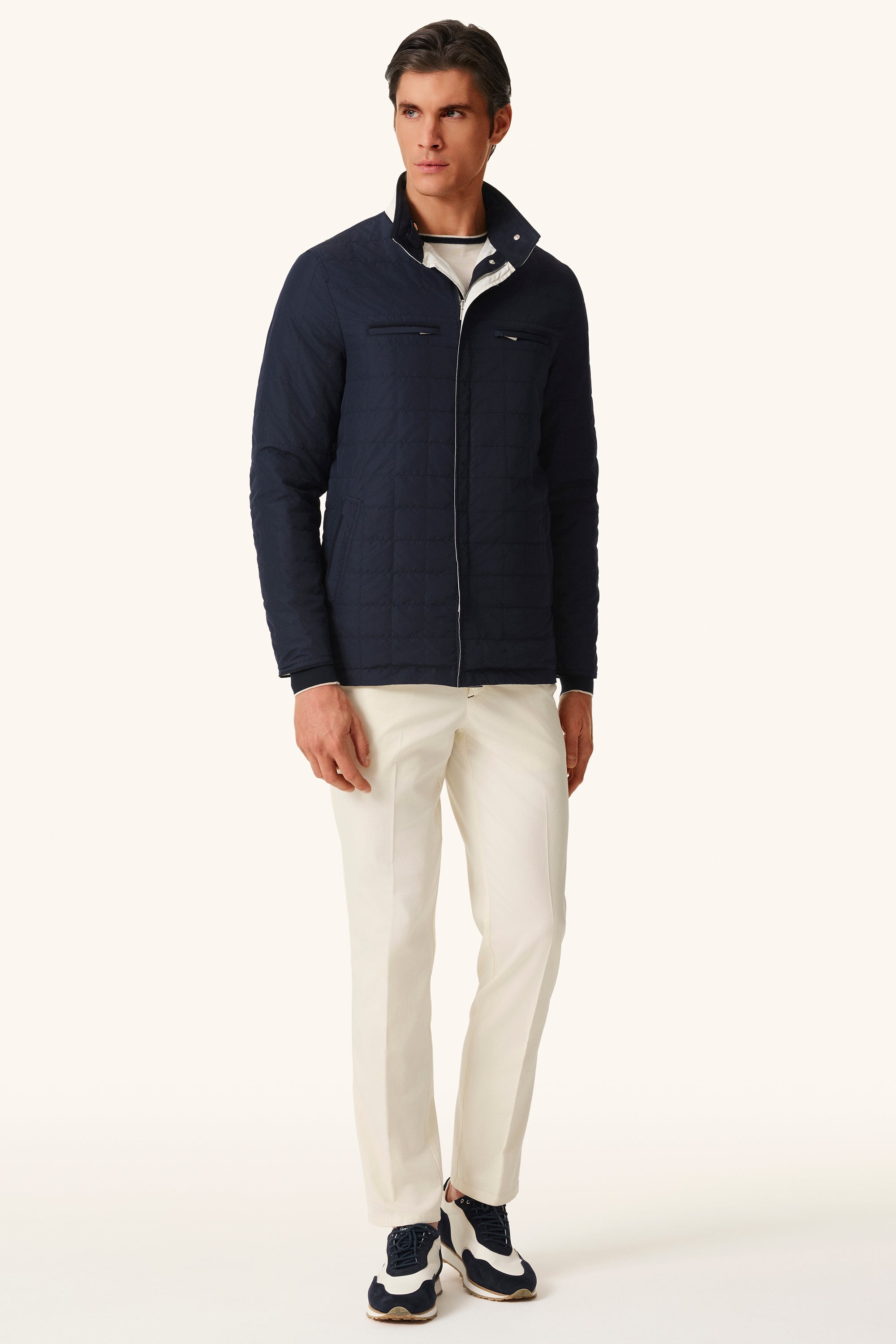 TOM reversible ultra-light silk nylon parka