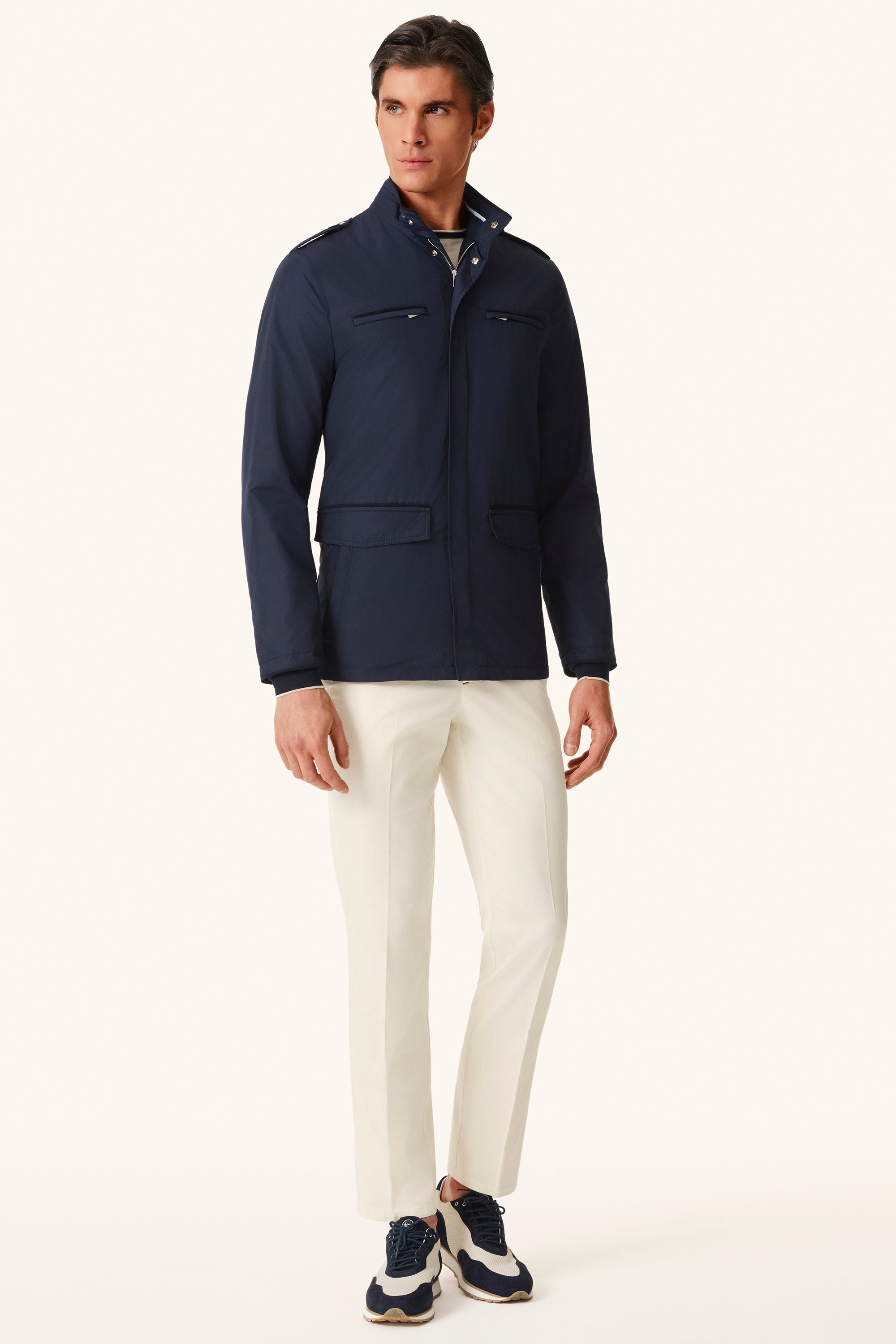 DONALD ultra-light silk nylon parka