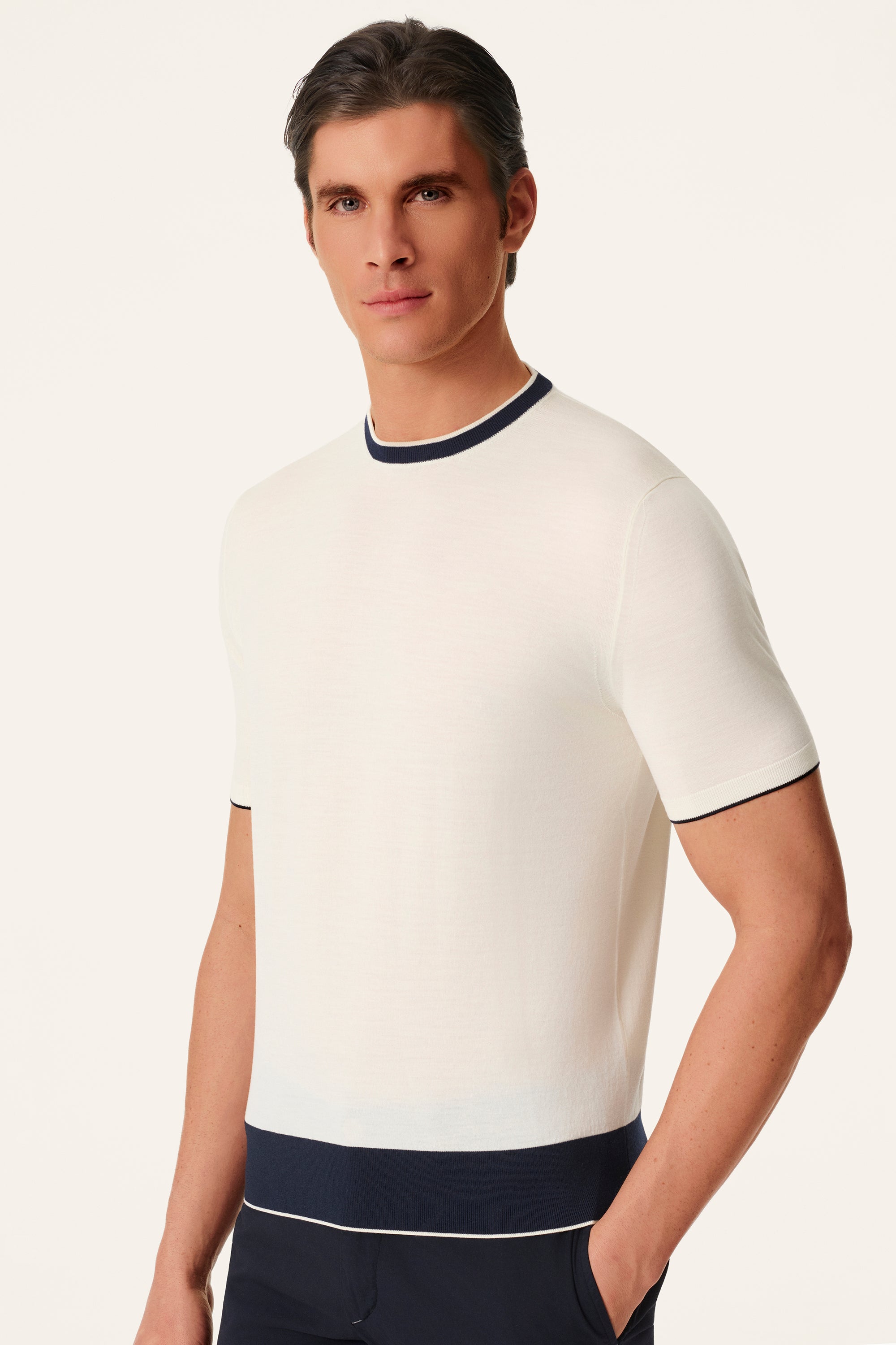 Tee-shirt GIROCOLLO BICOLORE