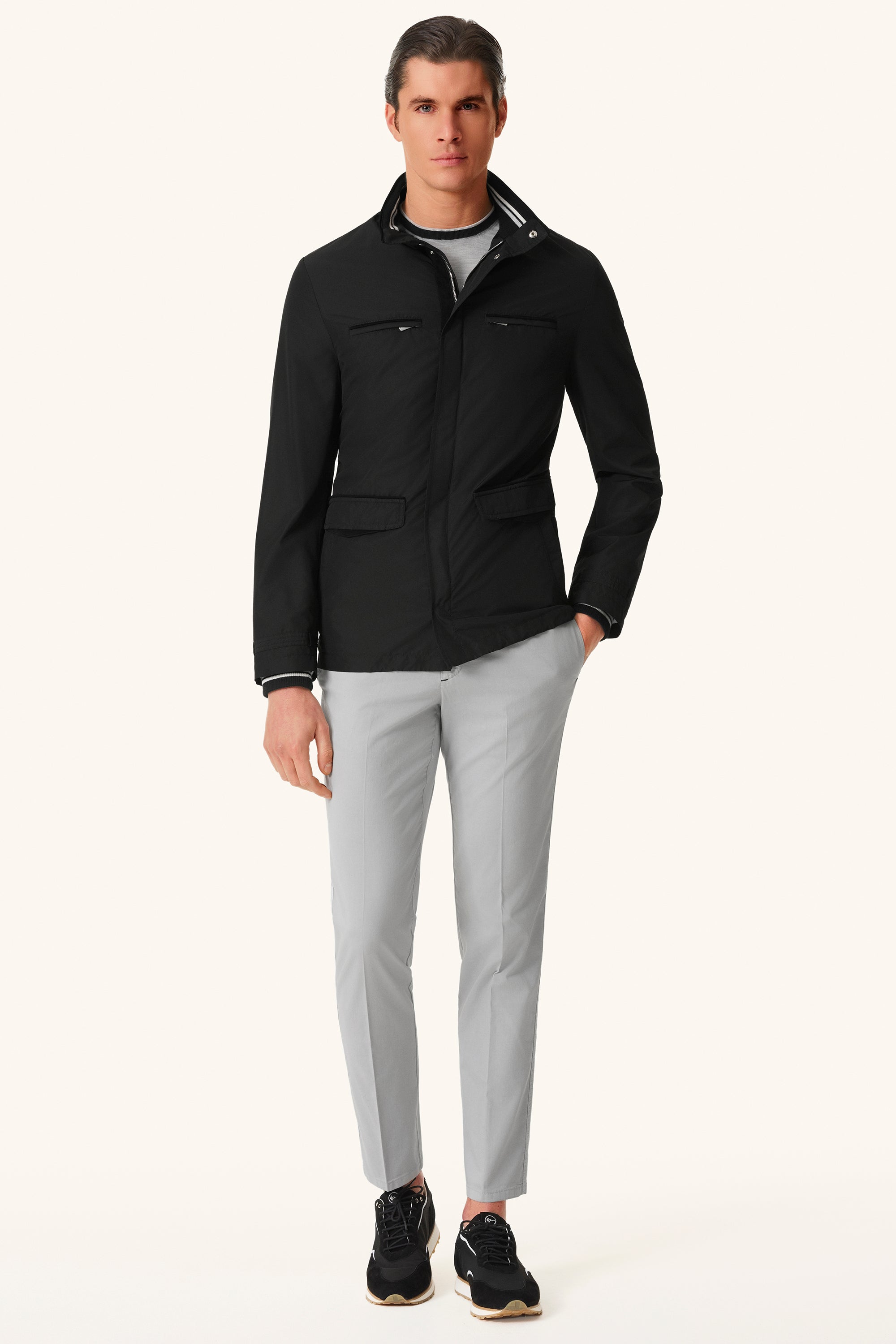 AUSTIN RACING Ultra-light silk nylon parka
