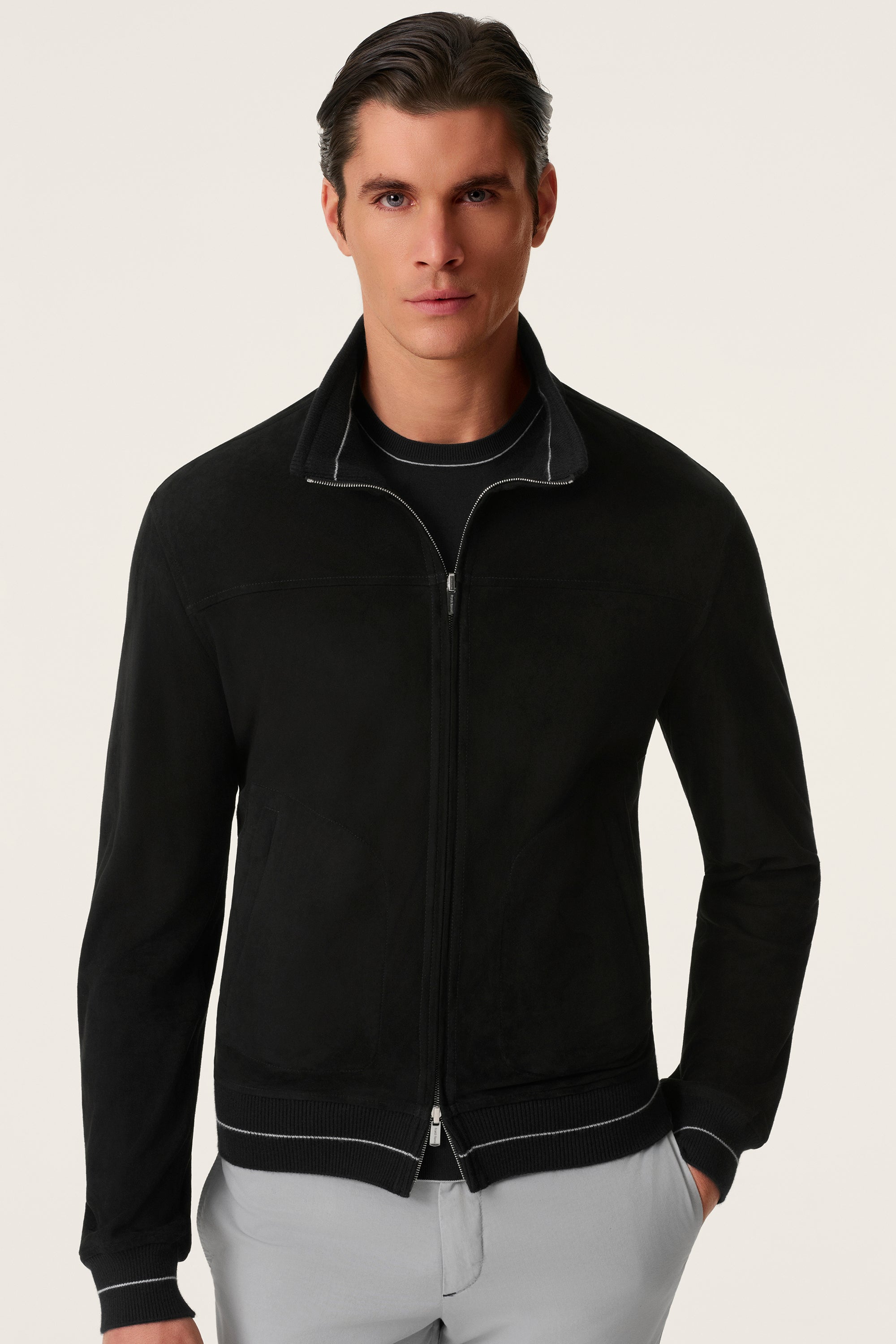 Blouson réversible en suède et cuir nappa CONFORT