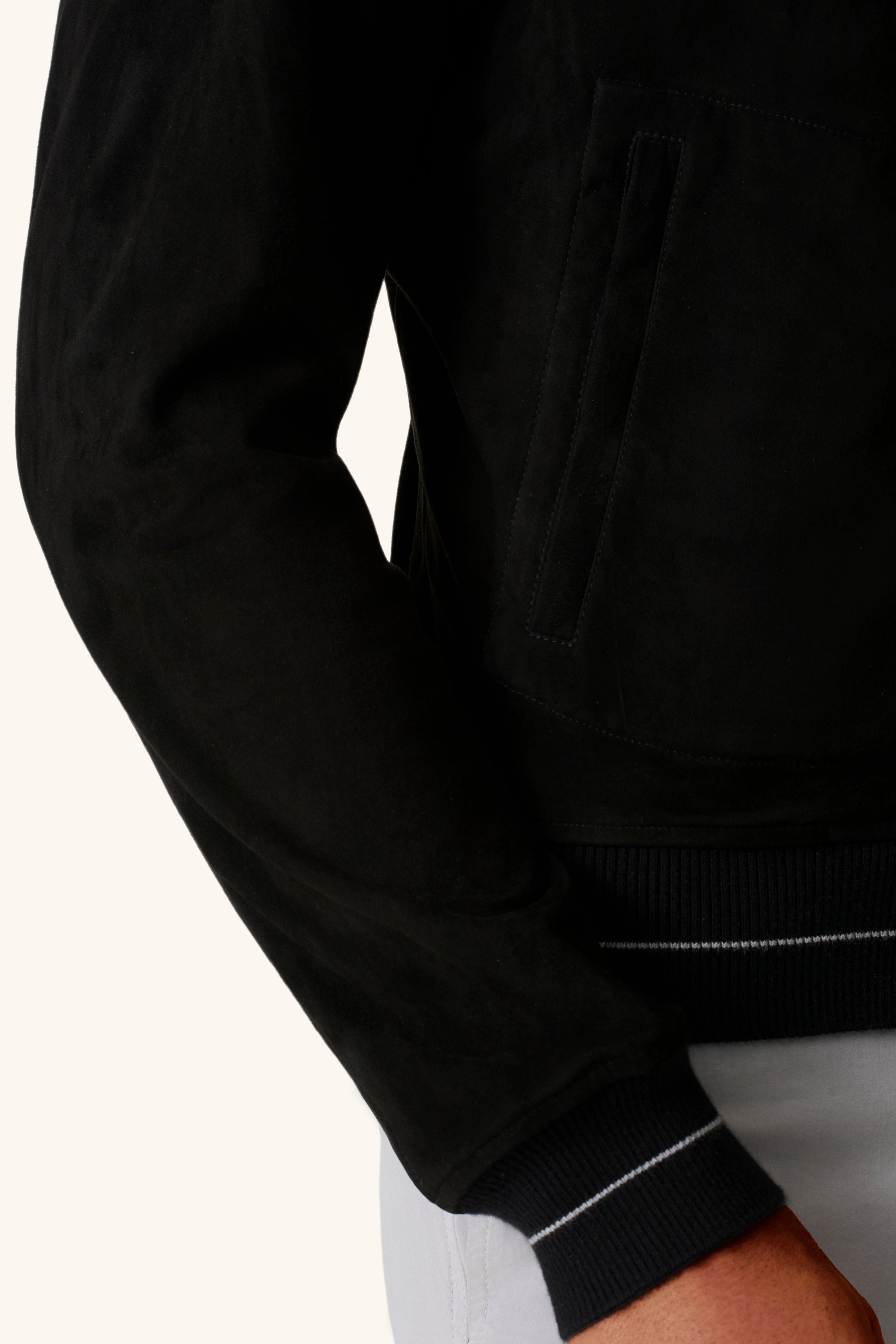 Blouson réversible en suède et cuir nappa CONFORT