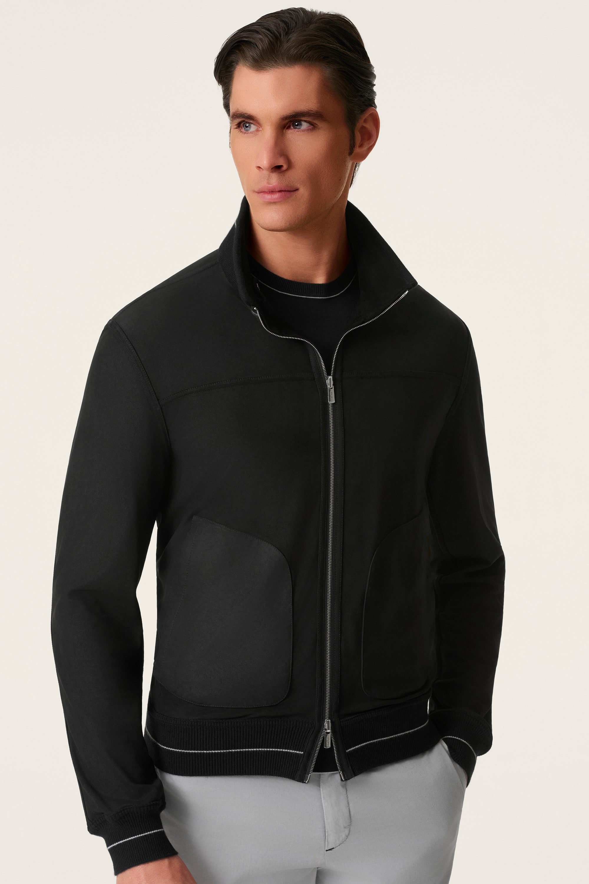 Blouson réversible en suède et cuir nappa CONFORT