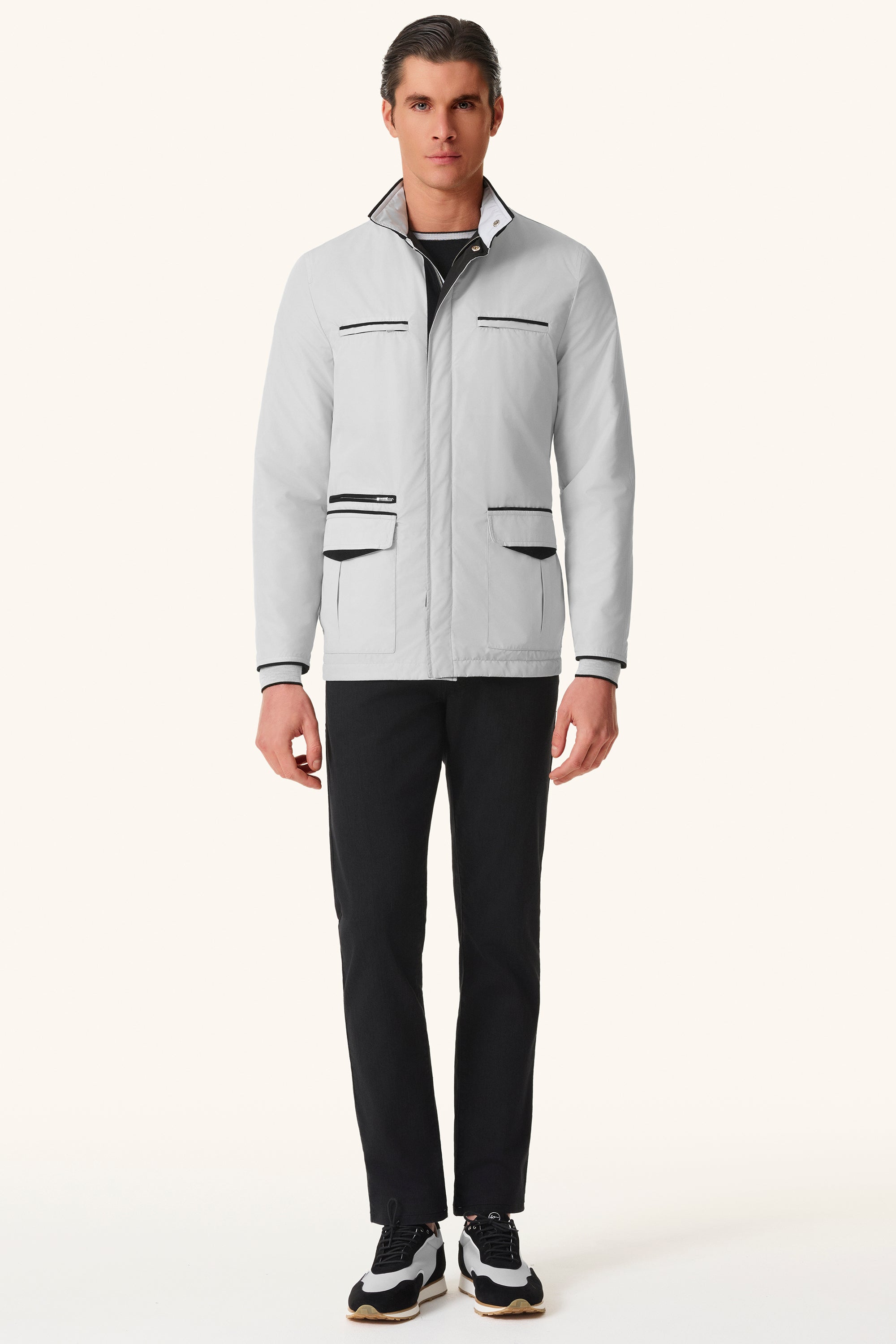 TOM reversible ultra-light silk nylon parka