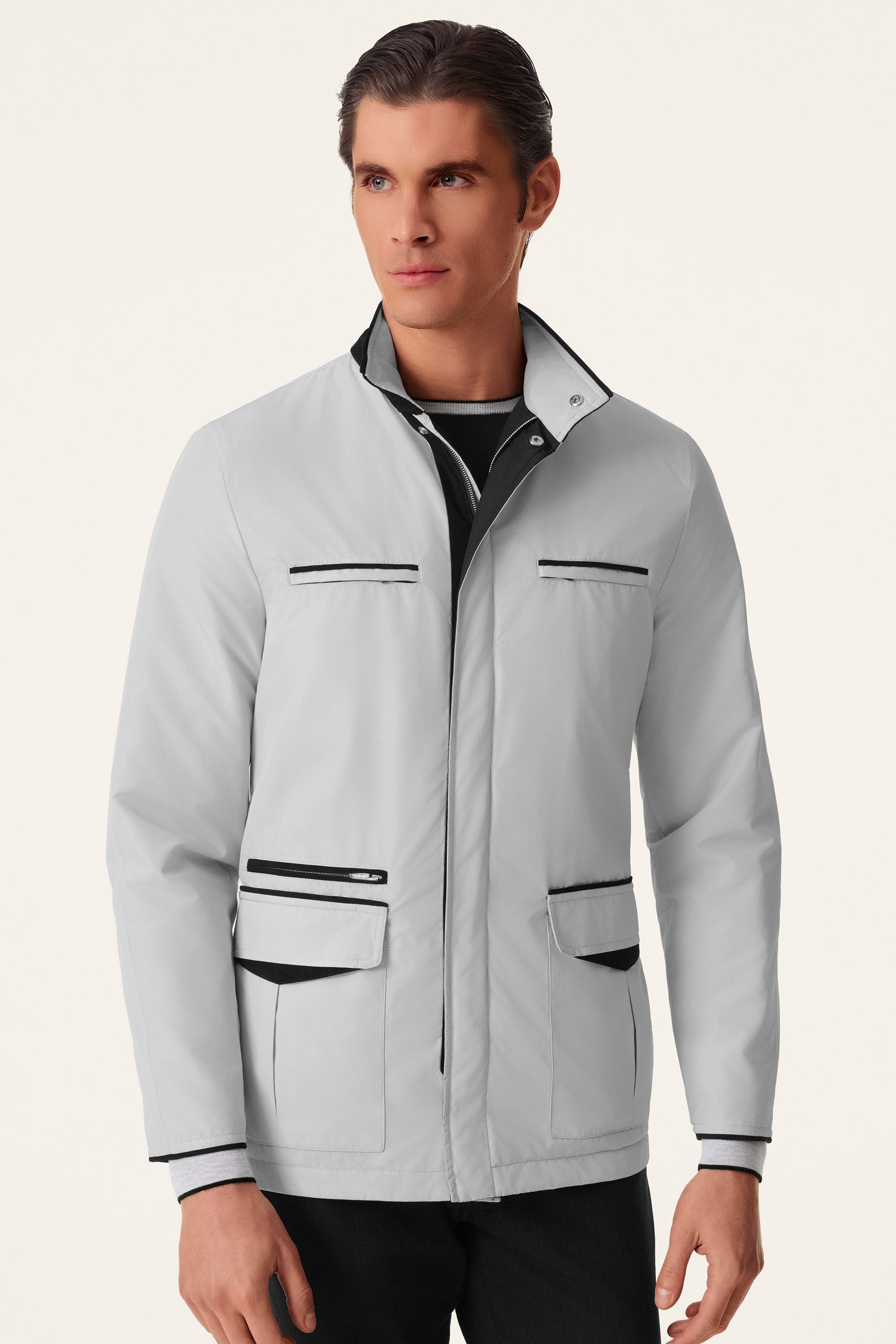 TOM reversible ultra-light silk nylon parka