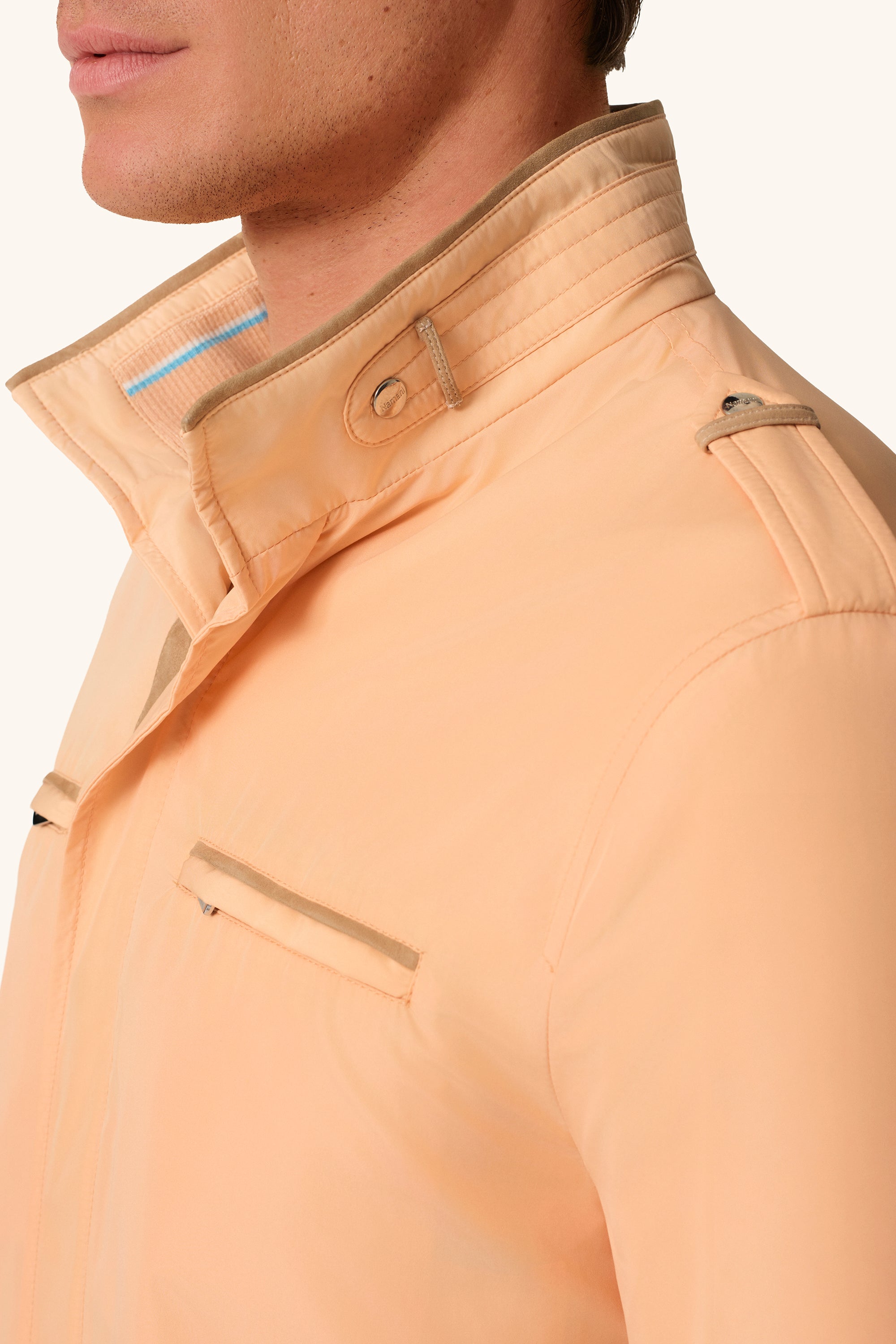 DONALD ultra-light silk nylon parka